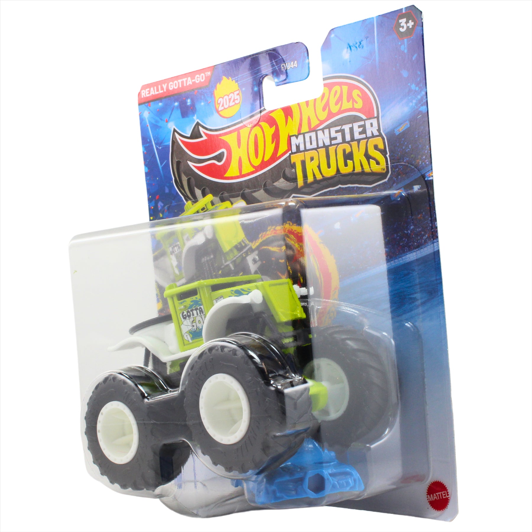 Hot Wheels Monster Trucks HWMT Back to Basics 1/6 Really Gotta-Go Collectible Toy 1:64 Scale Diecast Model Vehicle - JCD65 - Toptoys2u