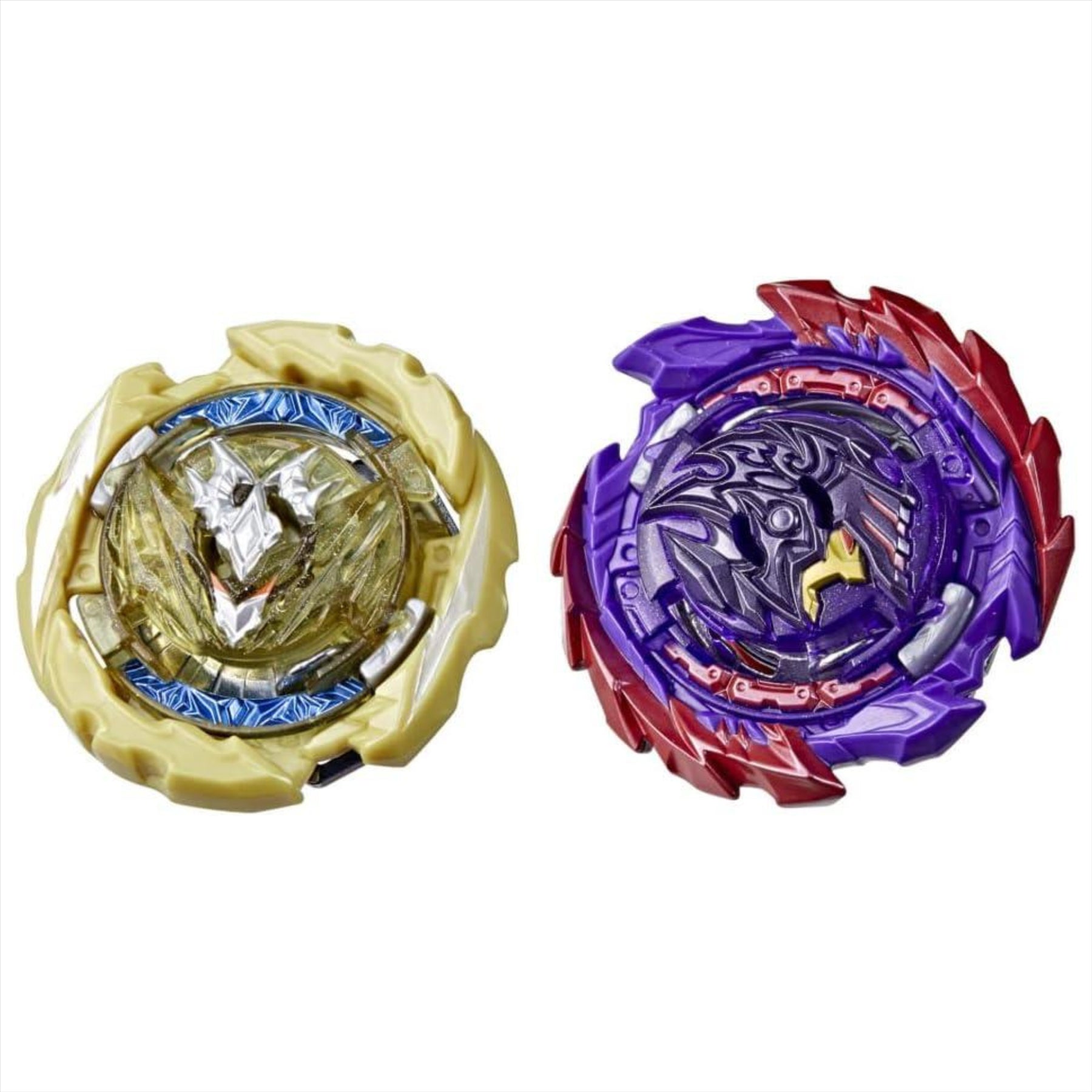 Hasbro Beyblade Burst QuadDrive, Pack of 2 Competition Spinners Berserk Balderov B7 and Cyclone Belfyre B7, Toy for Kids, Ages 8 and Up - Toptoys2u