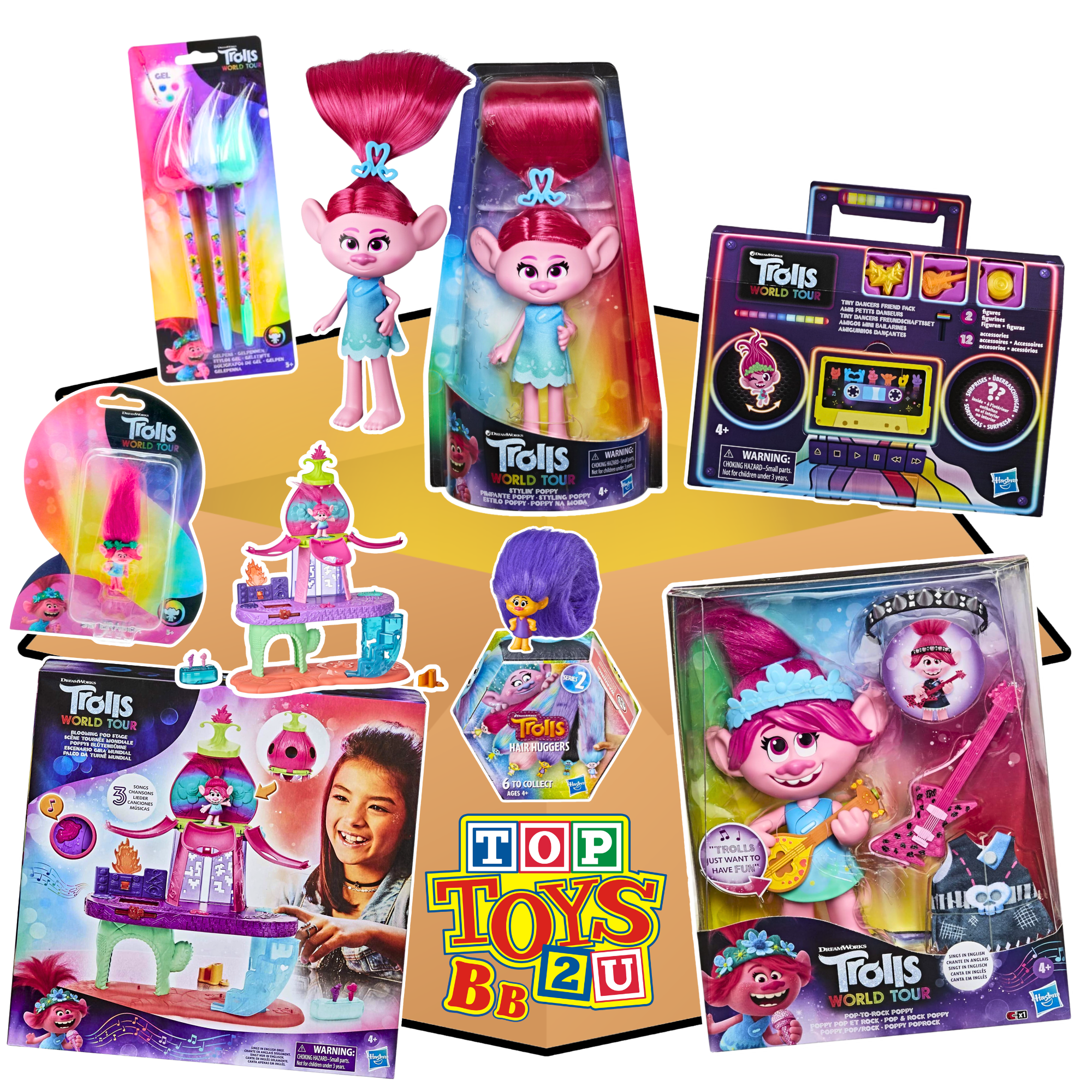 Toptoys2u Trolls Prebuilt Bargain Bundles - Toptoys2u