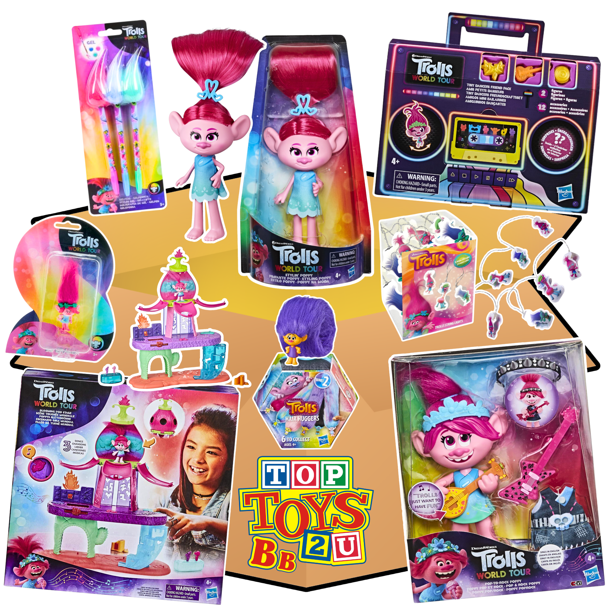 Toptoys2u Trolls Prebuilt Bargain Bundles - Toptoys2u