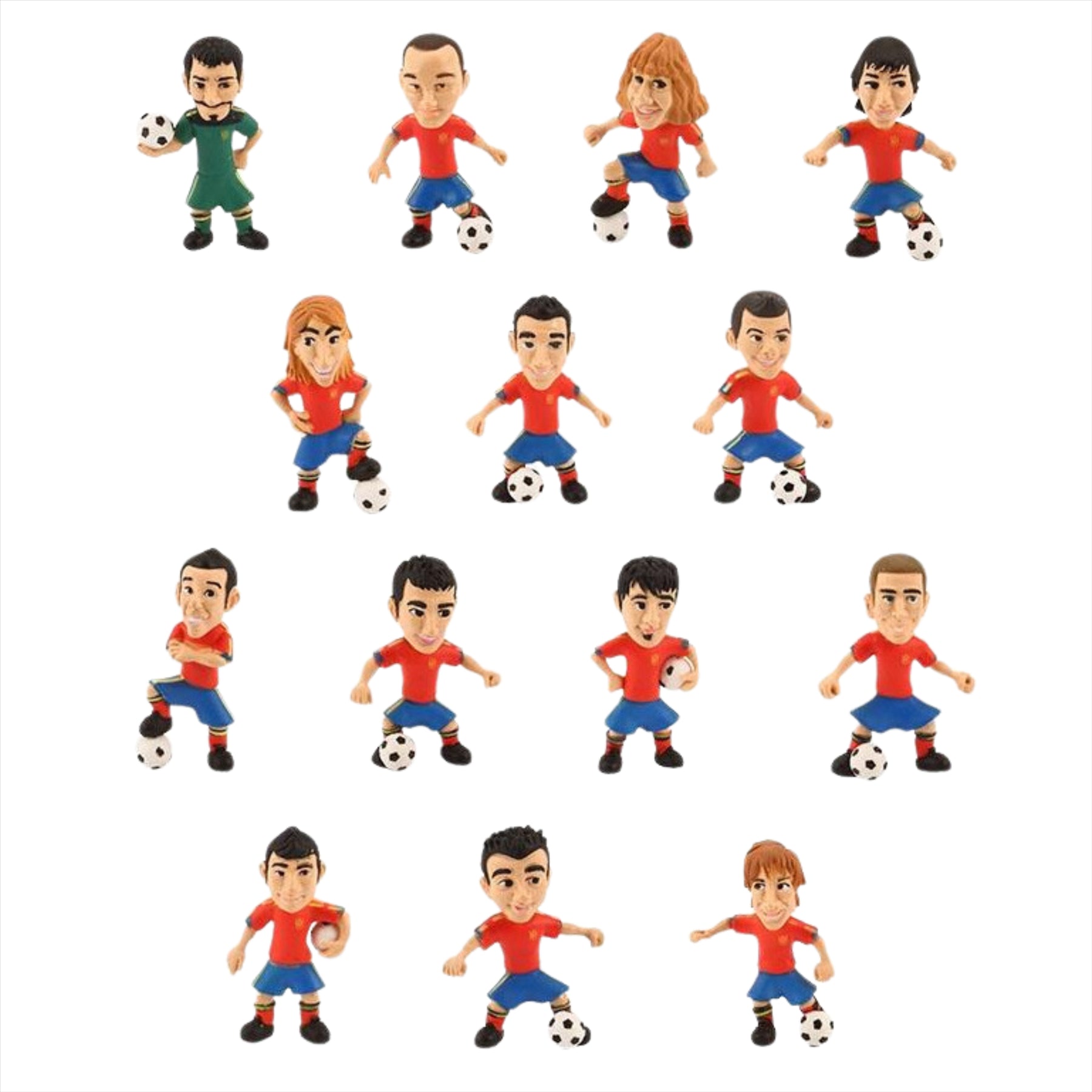 Comansi La Roja Toons - Spanish Football Team Figure Blind Bags - Pack of 5 - Toptoys2u