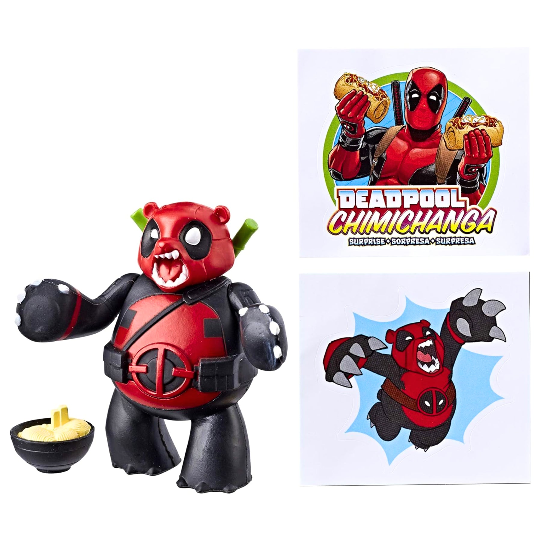 Marvel Deadpool Chimichanga Mystery Toy Figure Blind Bags - Pack of 3 - Toptoys2u