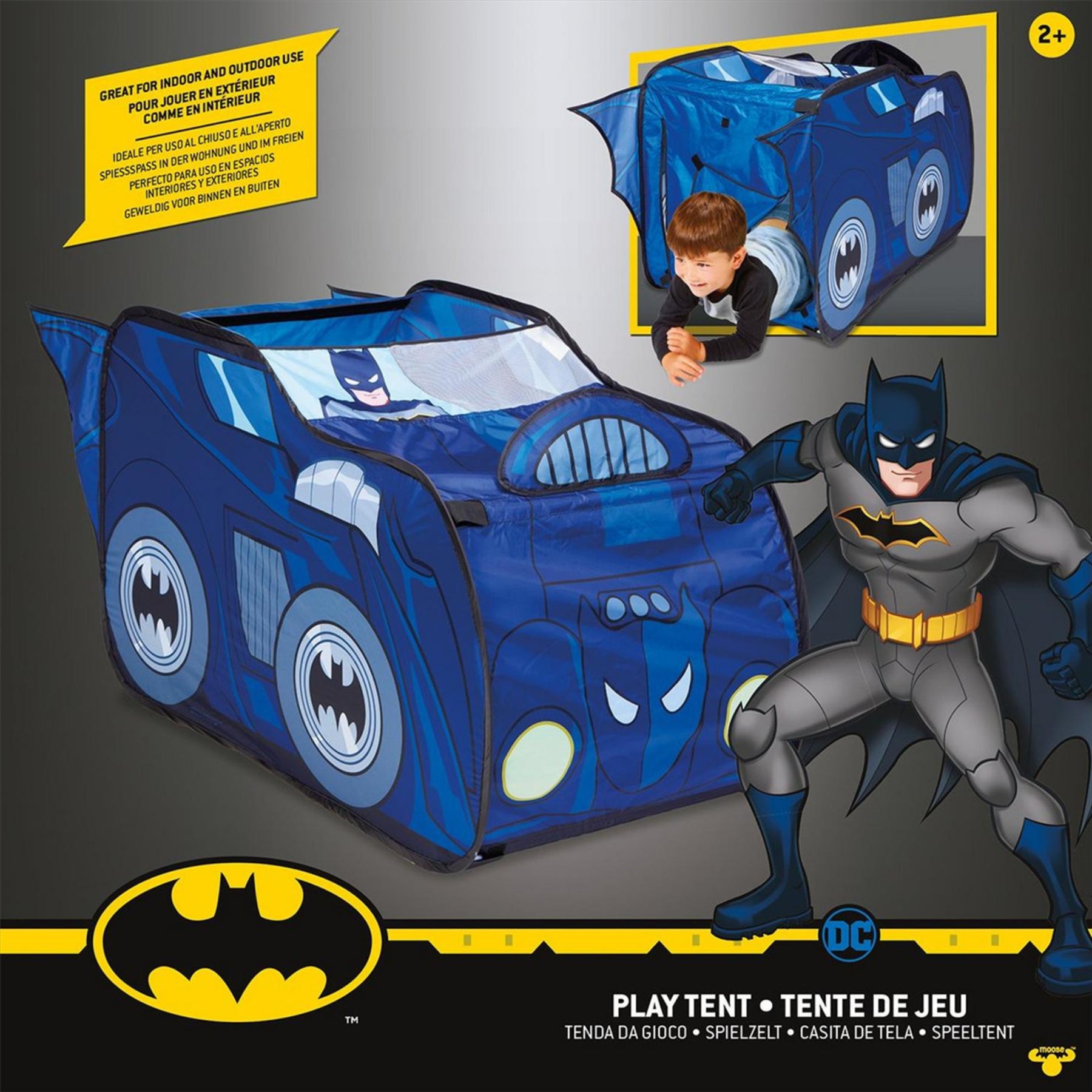 Batman The Batmobile Vehicle Pop Up Childrens Activity Play Tent - Toptoys2u