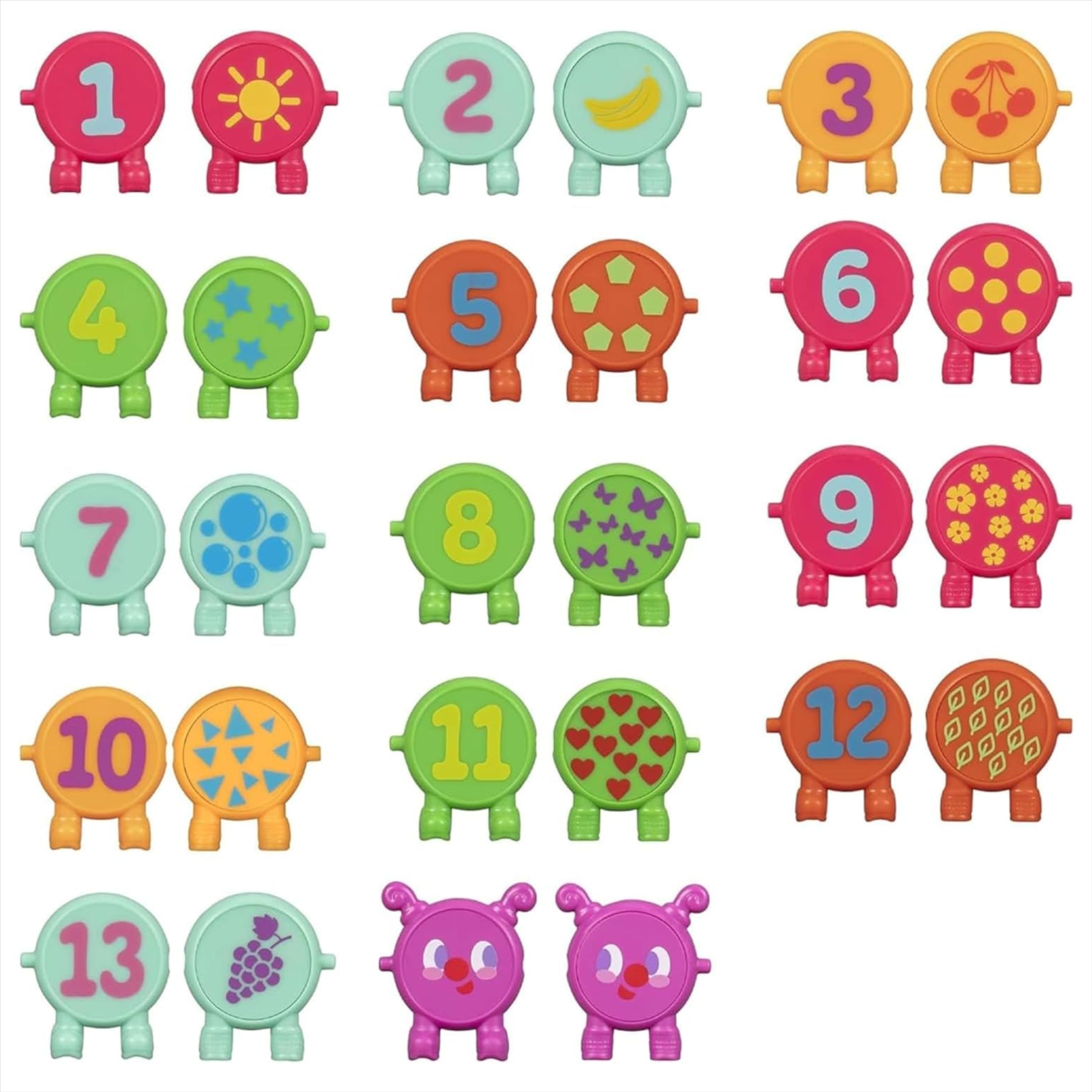 CoComelon Articulated Toy Figure Number Capsules - Pack of 12 - Toptoys2u