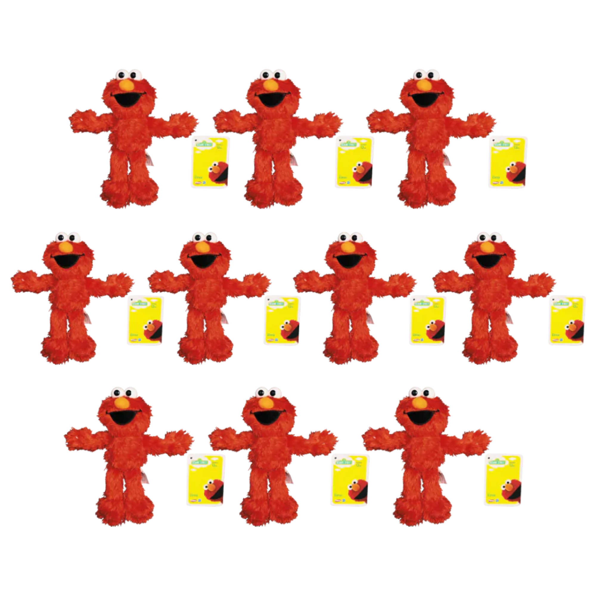 Sesame Street - Plush 9" 23cm Elmo - Pack of 10 - Toptoys2u