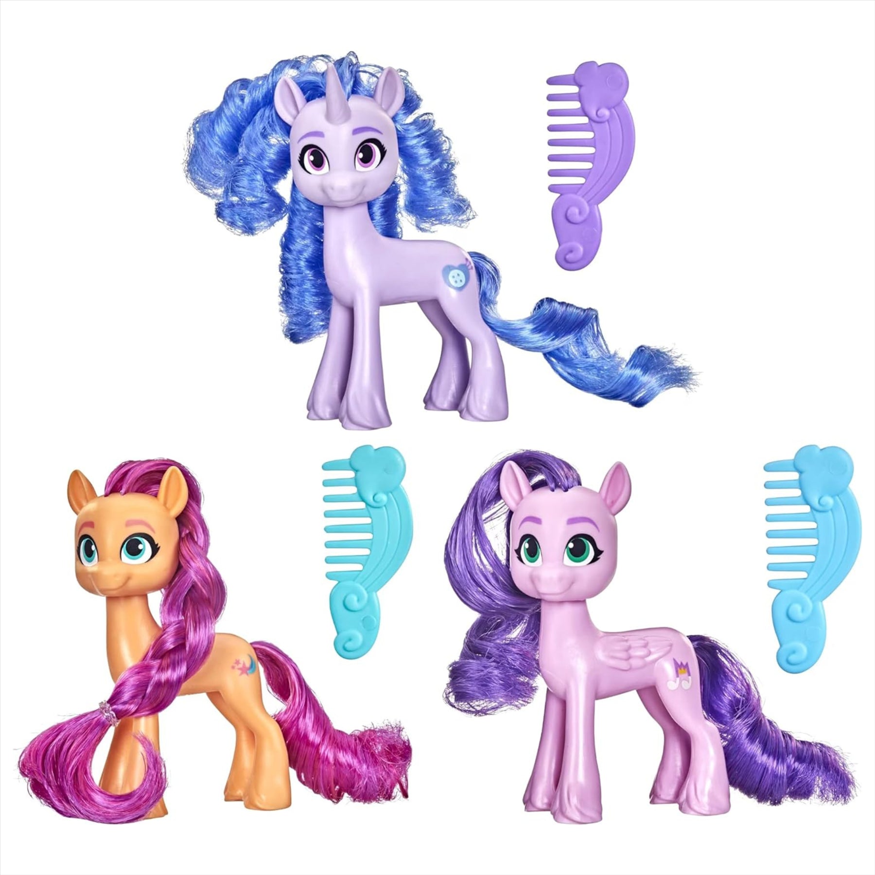 My Little Pony Best Movie Friends - Poseable Articulated Figures with Accessories - Set of All 3 - Toptoys2u