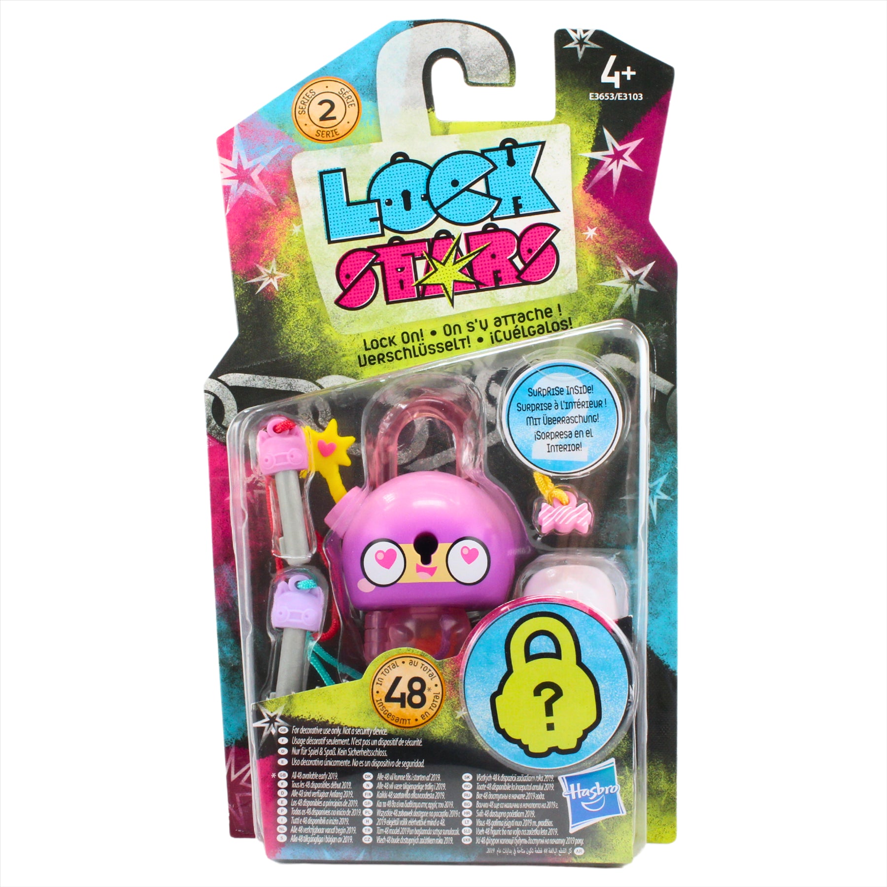 Lock Stars Series 2 Pink Bomb Collectible Miniature 7cm Toy Figure Lock-On Clip with Accessories - Toptoys2u