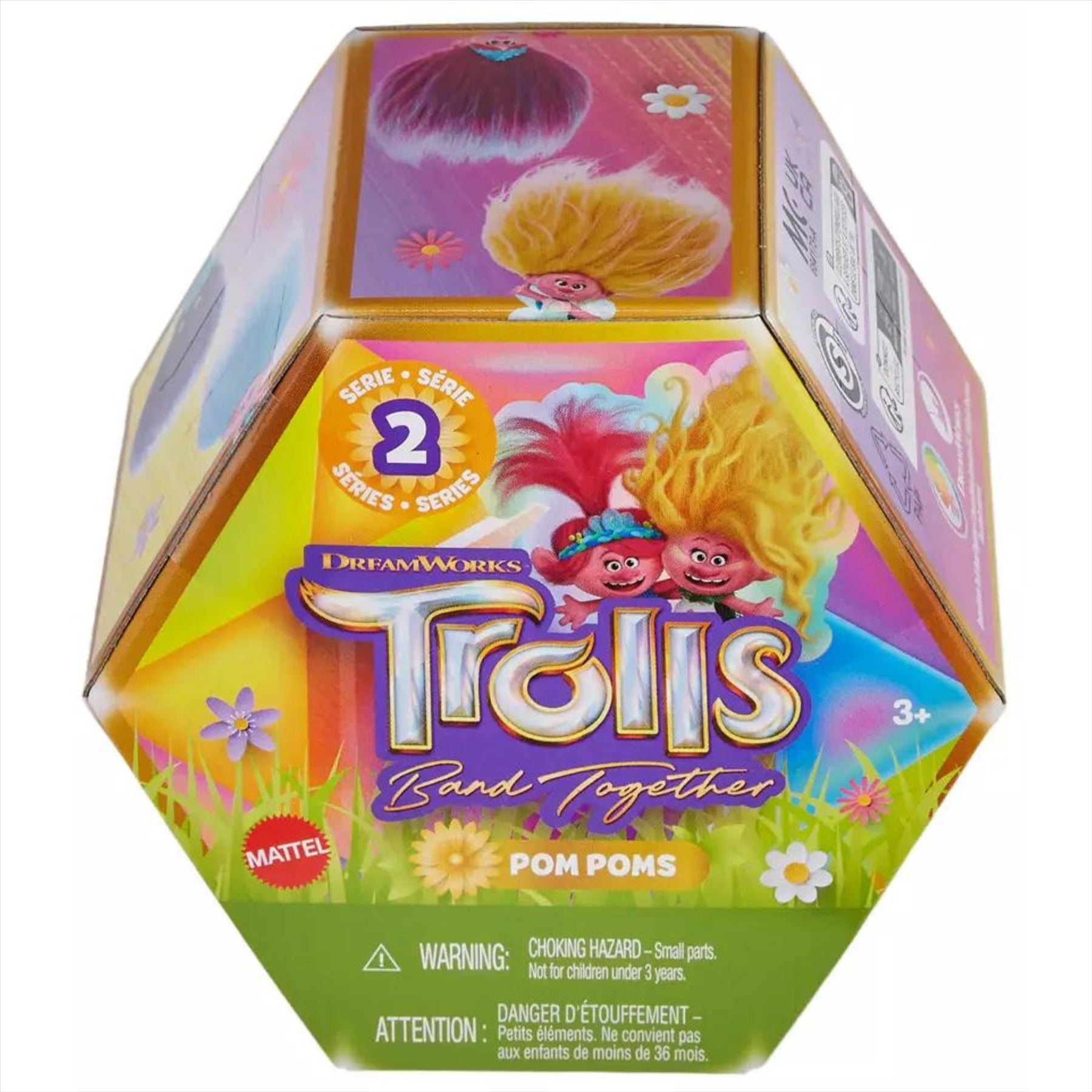 Trolls Pom Poms Series 2 Keyclip Toy Figure Identified Sets - Pack of All 6 - Toptoys2u