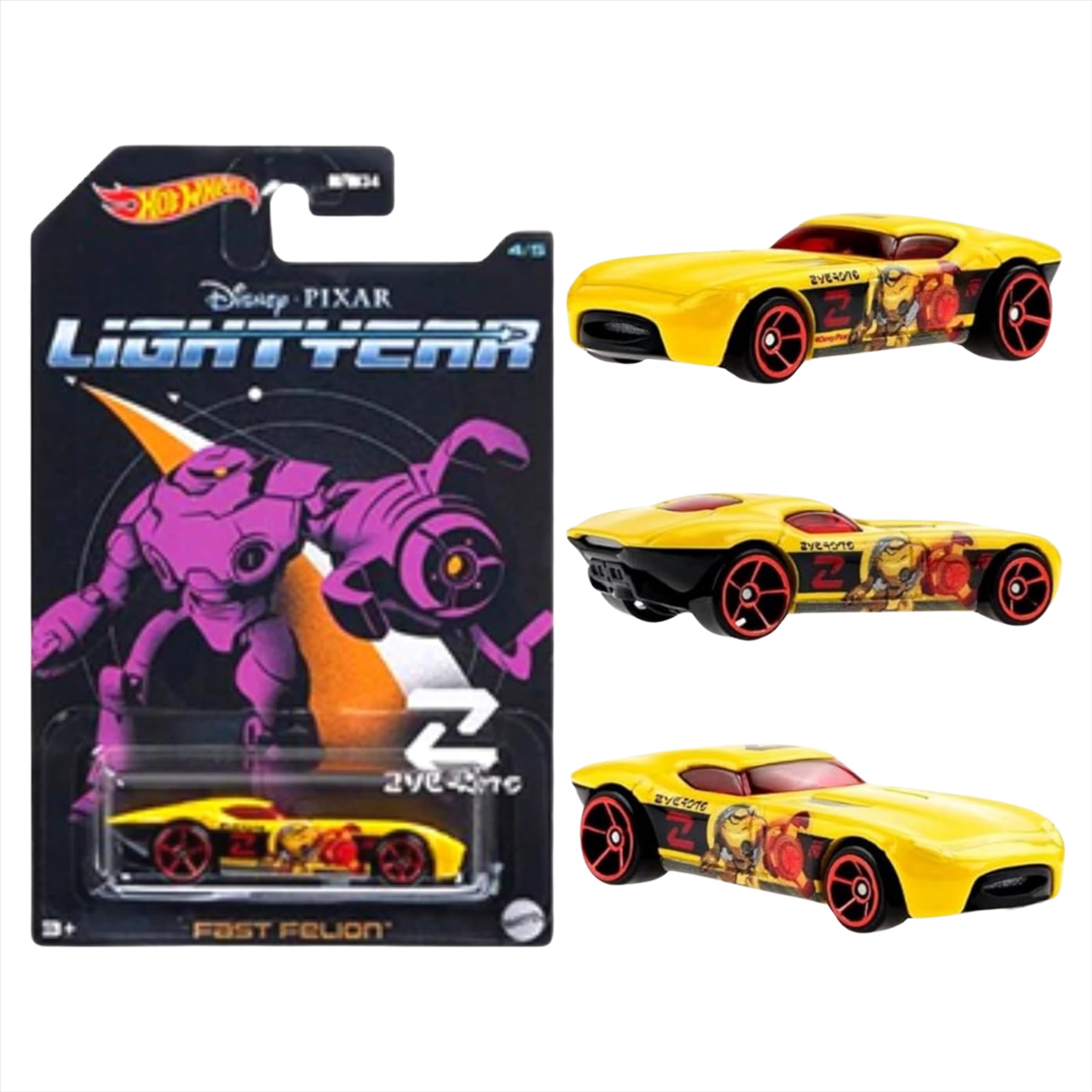 Hot Wheels Diecast Lightyear Character Cars - Sir Ominous, Hiway Hauler 2,  67 Chevelle SS 396, Fast Felion & Amazoom - All 5