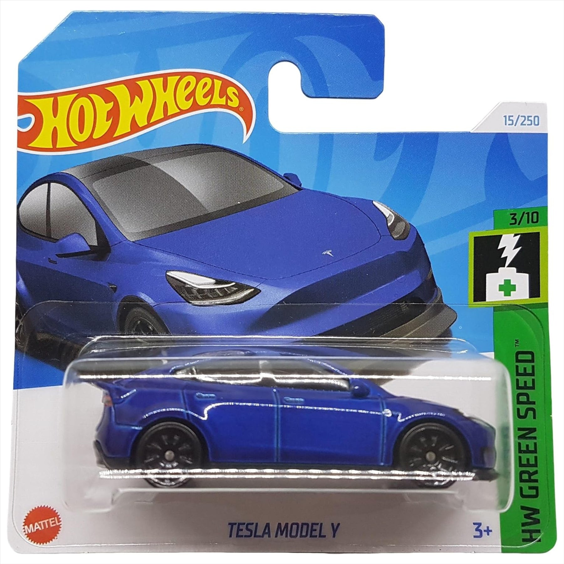 Hot Wheels HW Green Speed Tesla Model Y 1:64 Scale Diecast Model Car 3/10 - Toptoys2u