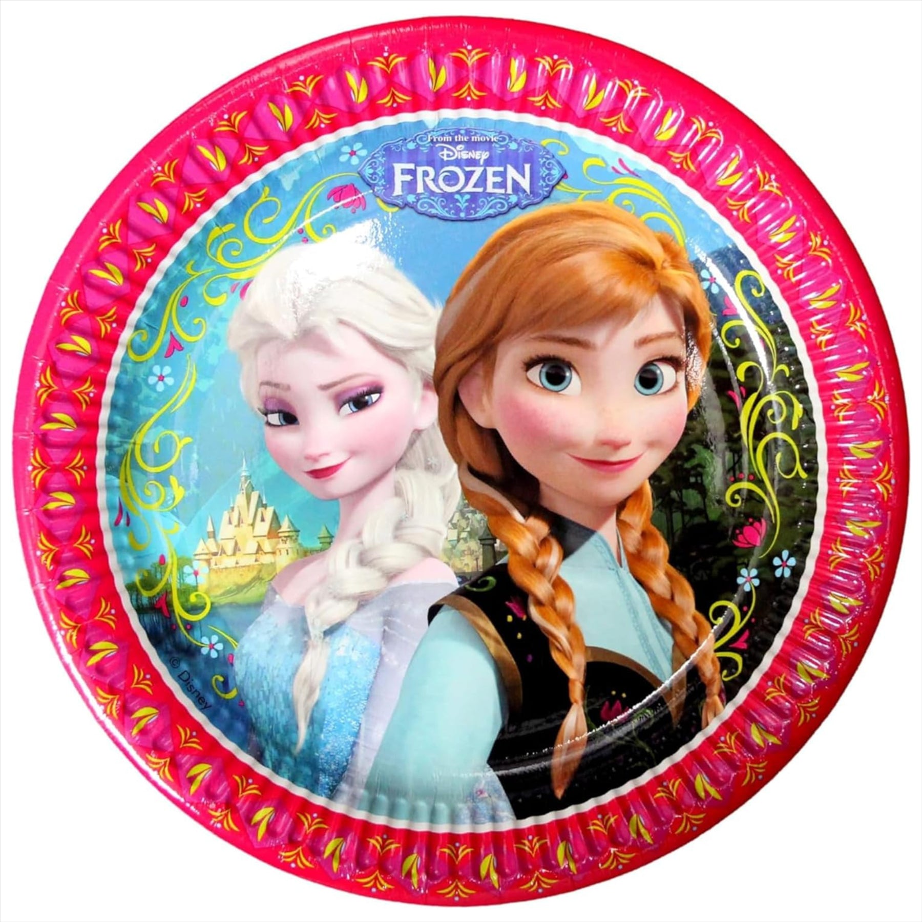 Disney Frozen Partyware Illustrated Cards and Tableware Set - Pack of 12 Invites, 16 Cups, and 16 Plates - Toptoys2u