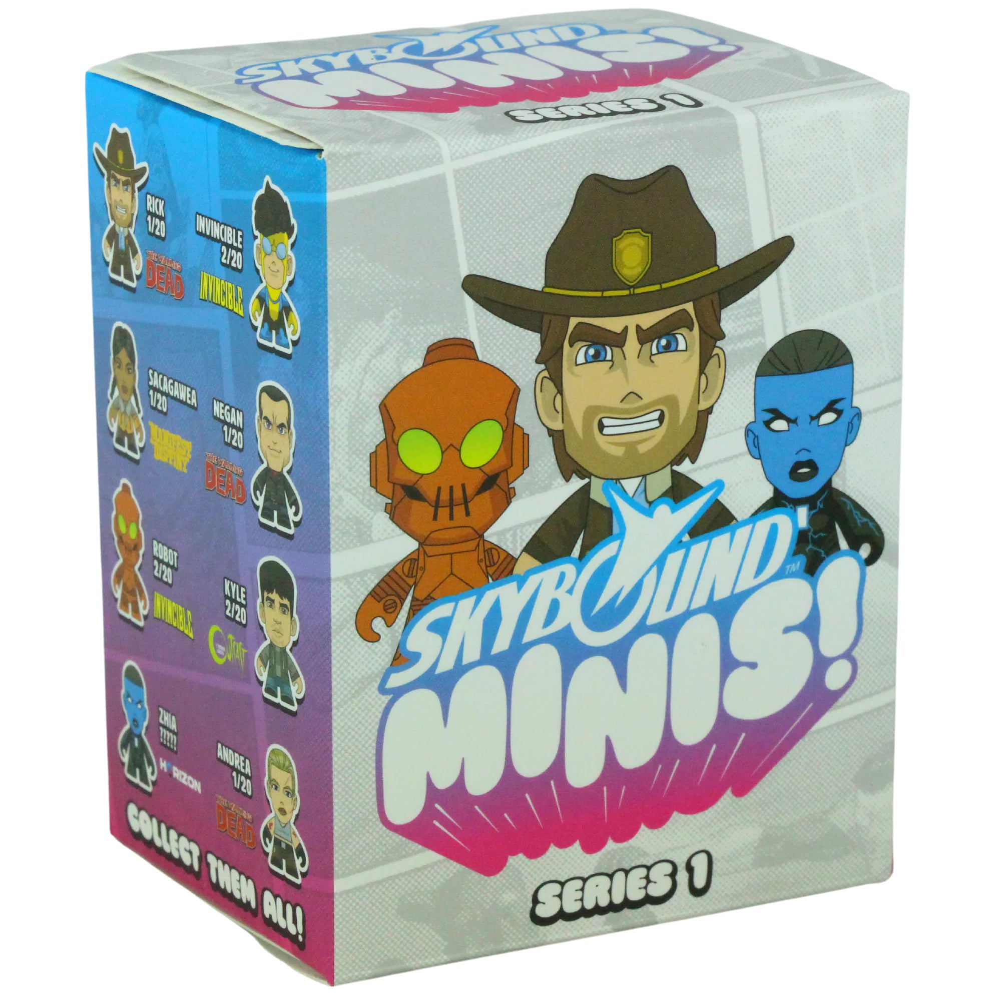 Skybound Minis Series 1 Character Figures, The Walking Dead, Invincible, Science Dog & More Blind Box Party Favours - Pack of 2 - Toptoys2u