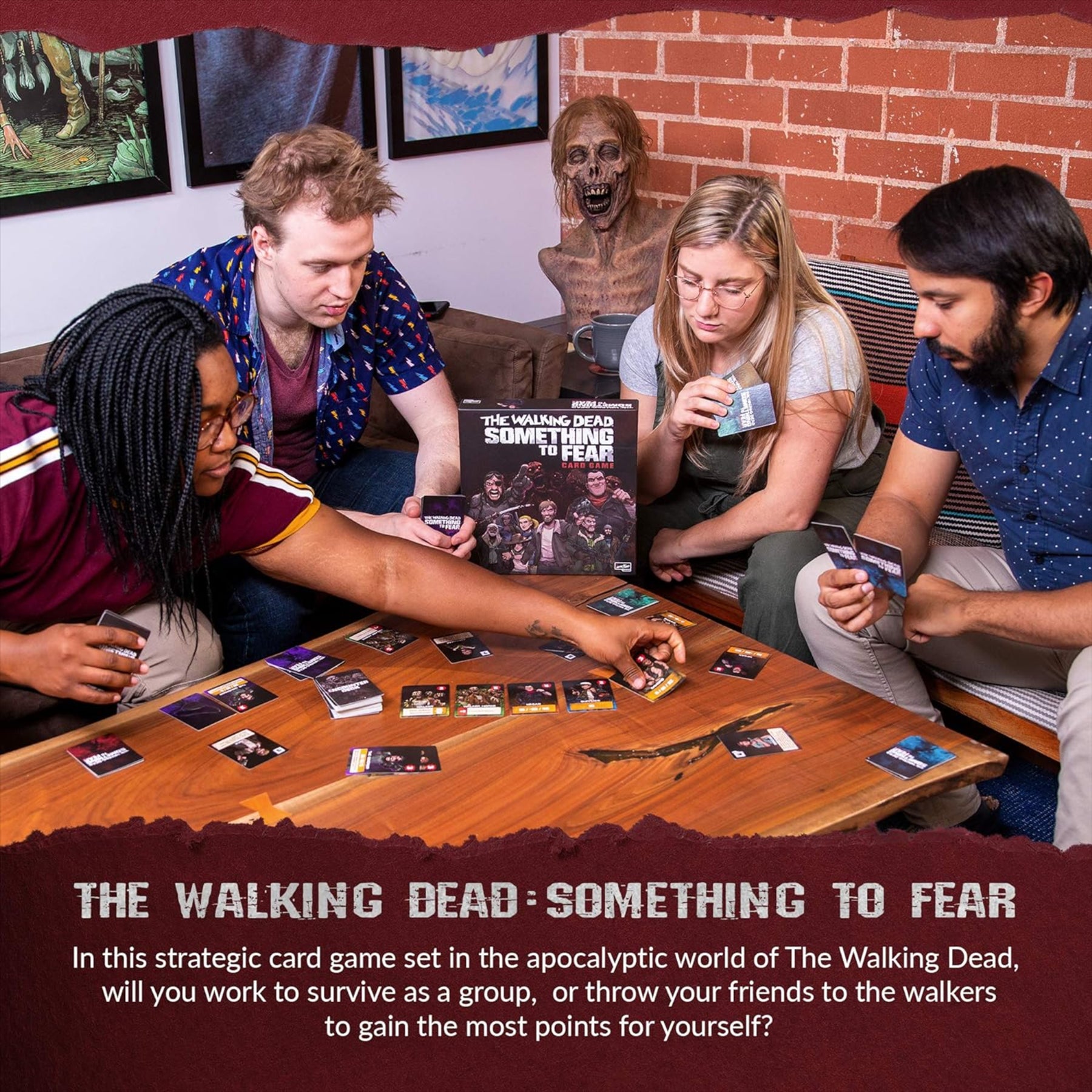 The Walking Dead Something to Fear Illustrated Card Game for 2-6 Players - Toptoys2u