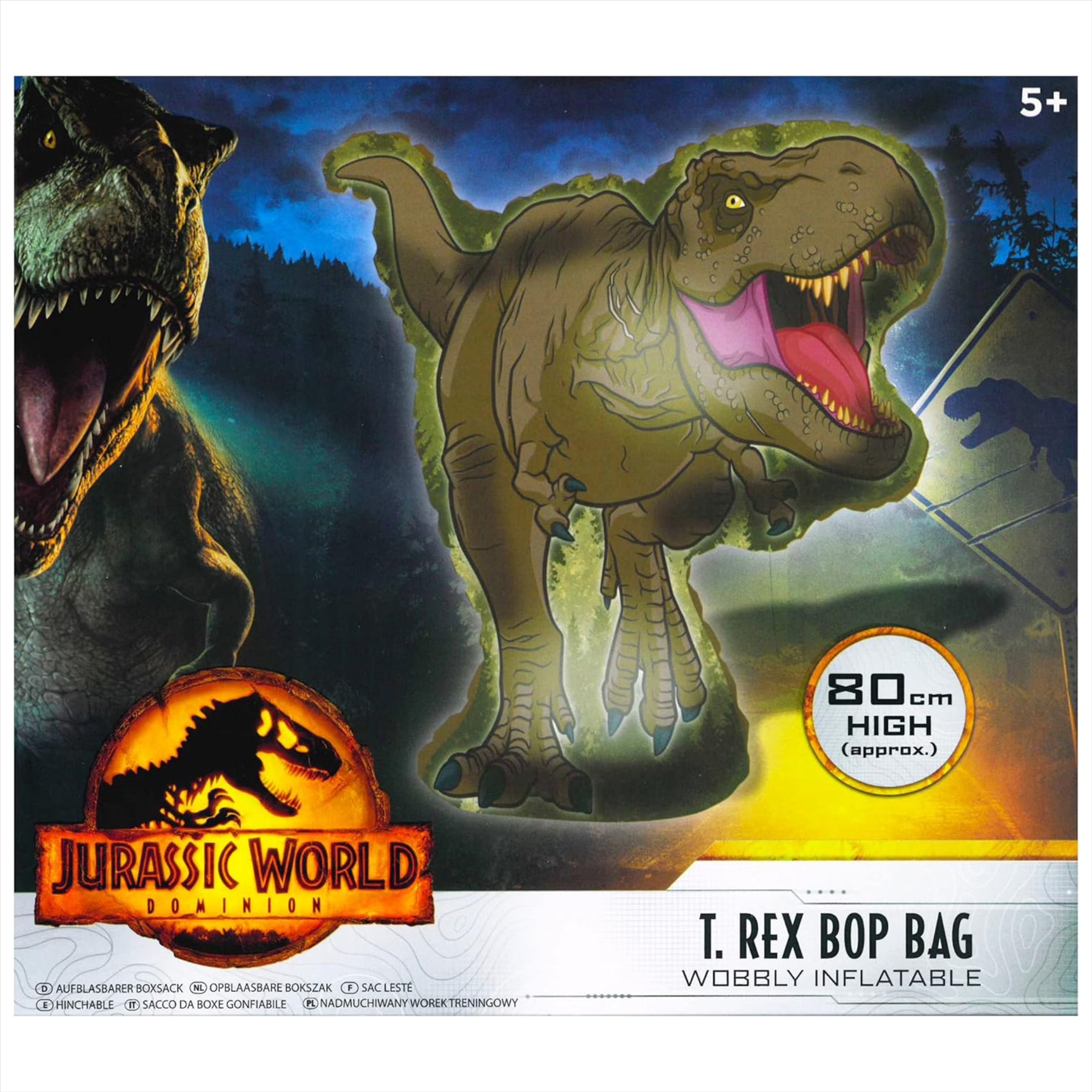 Jurassic World T-Rex Bop Bag 80cm Dinosaur Inflatable Boxing Punch Bag Tyrannosaurus Rex - Toptoys2u