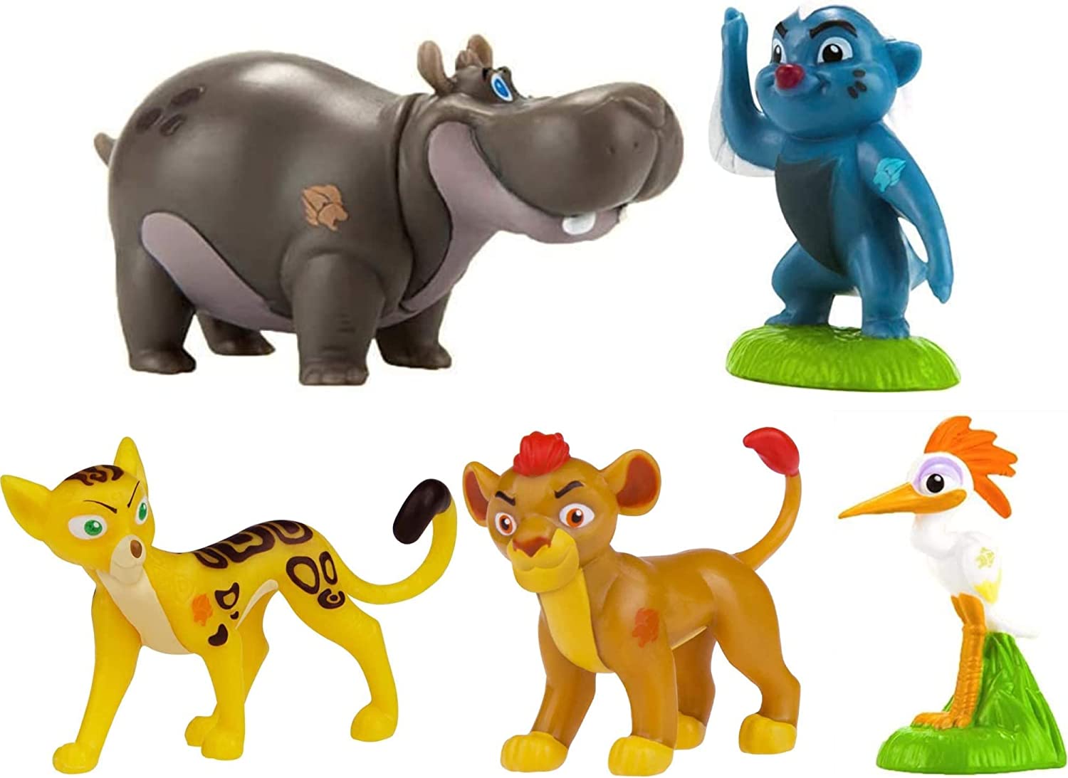 The Lion Guard - 2" 5cm Mini Figures - 5 to Collect - Guaranteed Complete Set - Pack of 8 - Toptoys2u