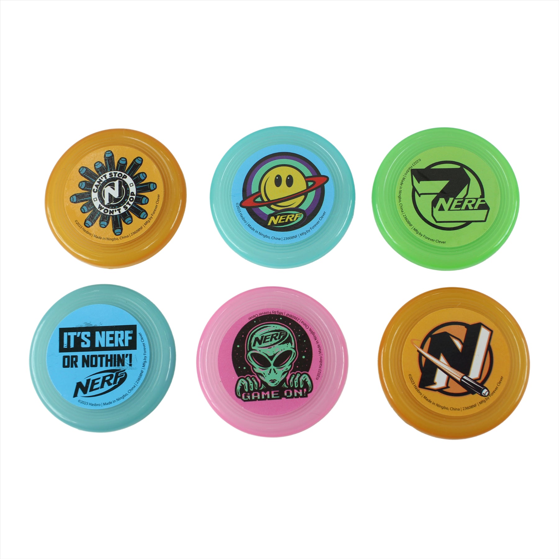 Nerf - Blind Bag Party Favour Sets - (Glow In The Dark Launchers - Pack of 4, 4, Pieces) - Toptoys2u