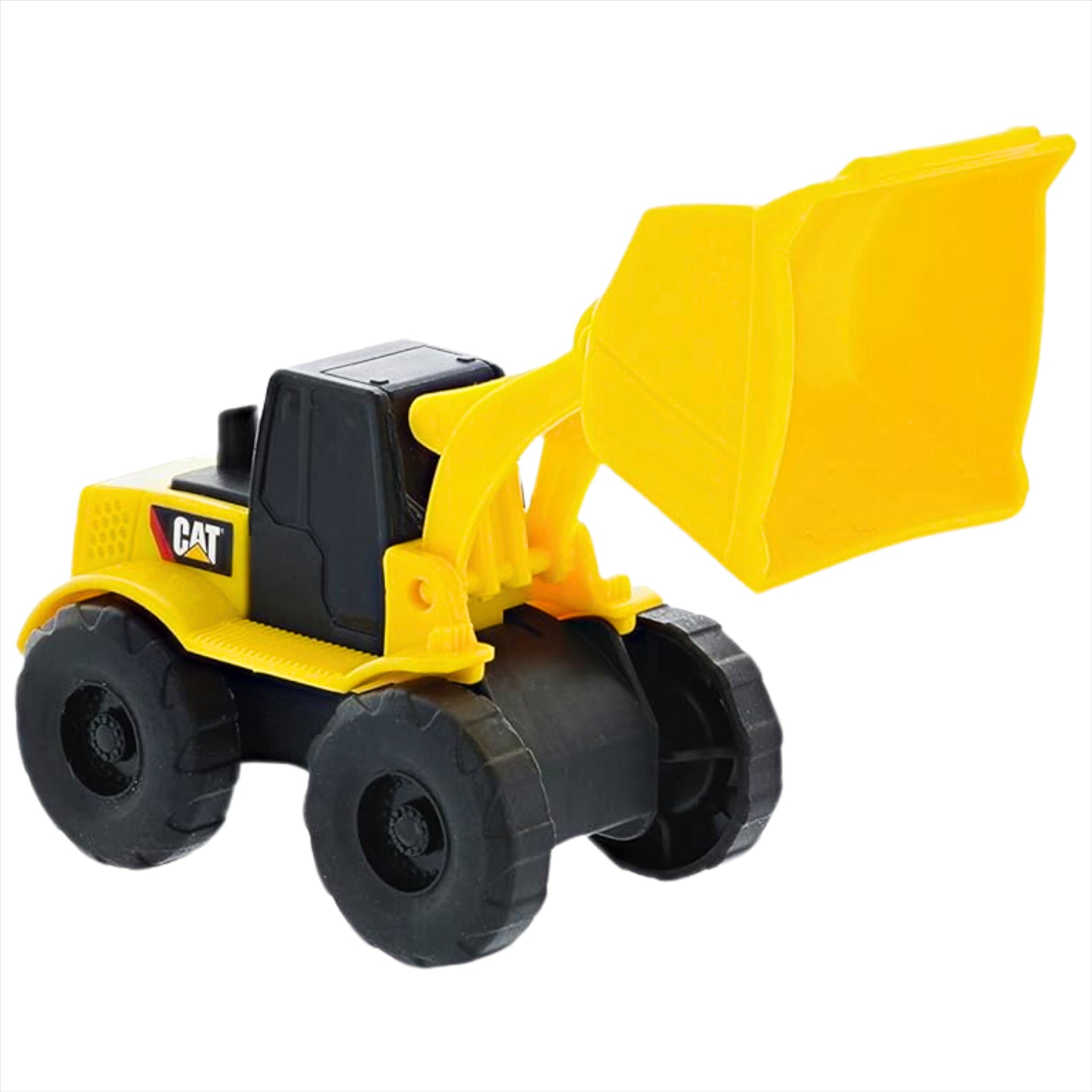 Road Rippers CAT Mini Machines Collectible Miniature Construction Vehicle Toys - 2x Twin Packs - Dump Truck, Bulldozer, and 2x Wheel Loaders - Toptoys2u