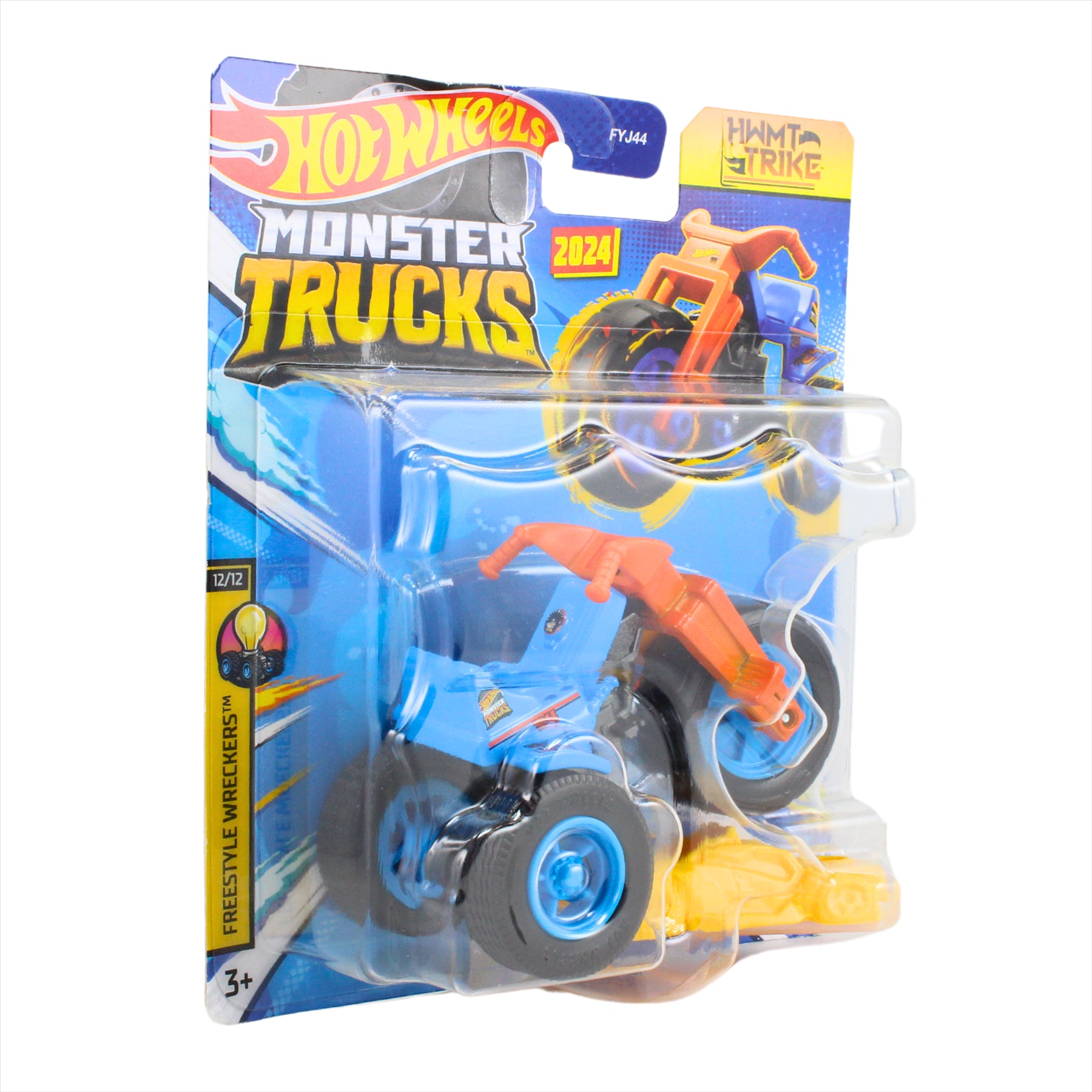 Hot Wheels Monster Trucks Freestyle Wreckers 12/12 HWMT Trike Collectible Toy 1:64 Scale Diecast Model Vehicle - HTM37 - Toptoys2u