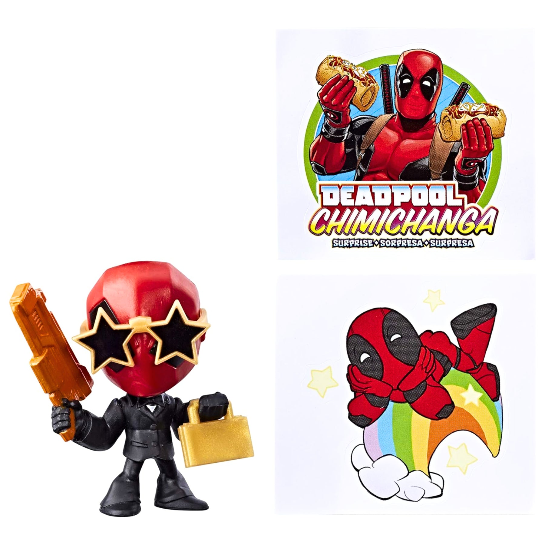 Marvel Deadpool Chimichanga Mystery Toy Figure Blind Bags - Pack of 6 - Toptoys2u