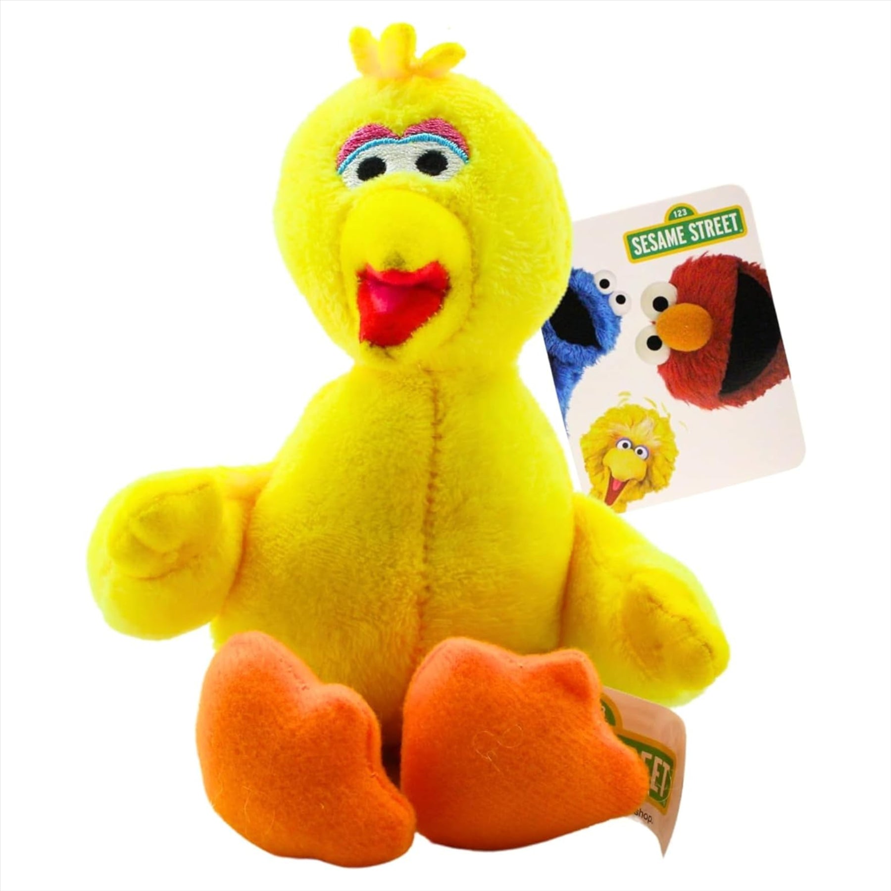 Sesame Street Super Soft Elmo 21cm and Big Bird 18cm Gift Quality Plush Toy Bundle - Toptoys2u