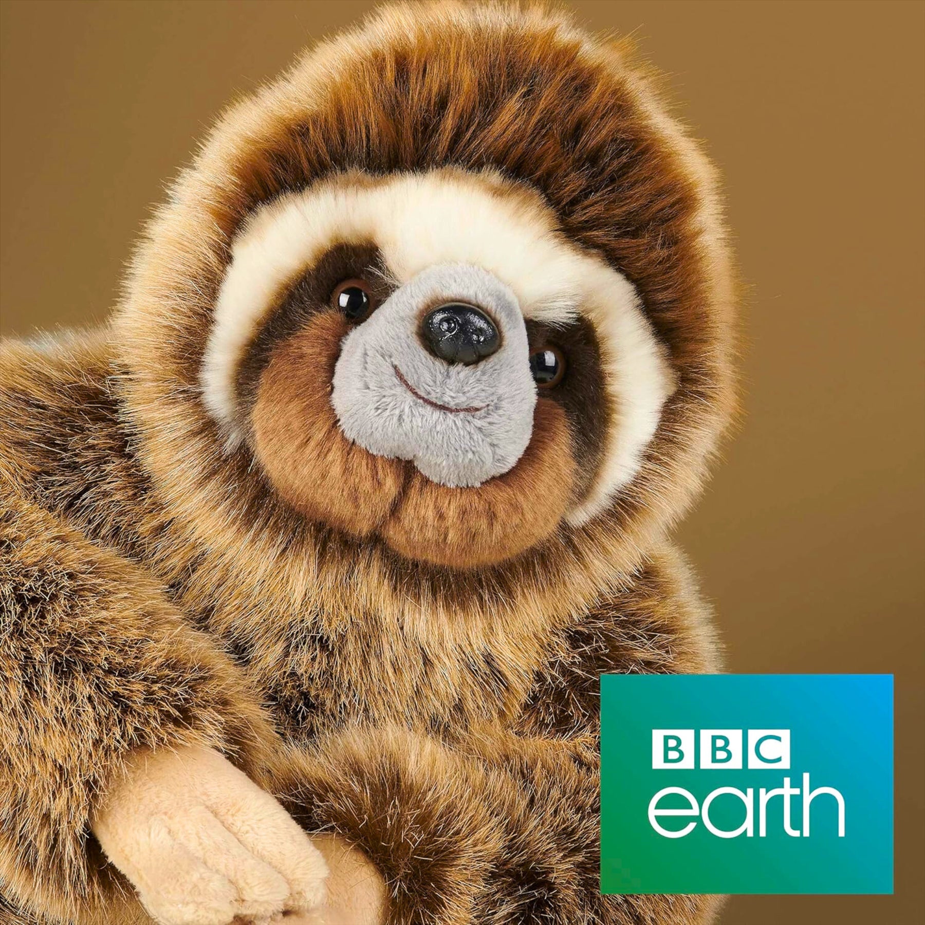 Posh Paws BBC Earth Collection Sloth Super Soft Plush Toy 25cm 10" - Toptoys2u