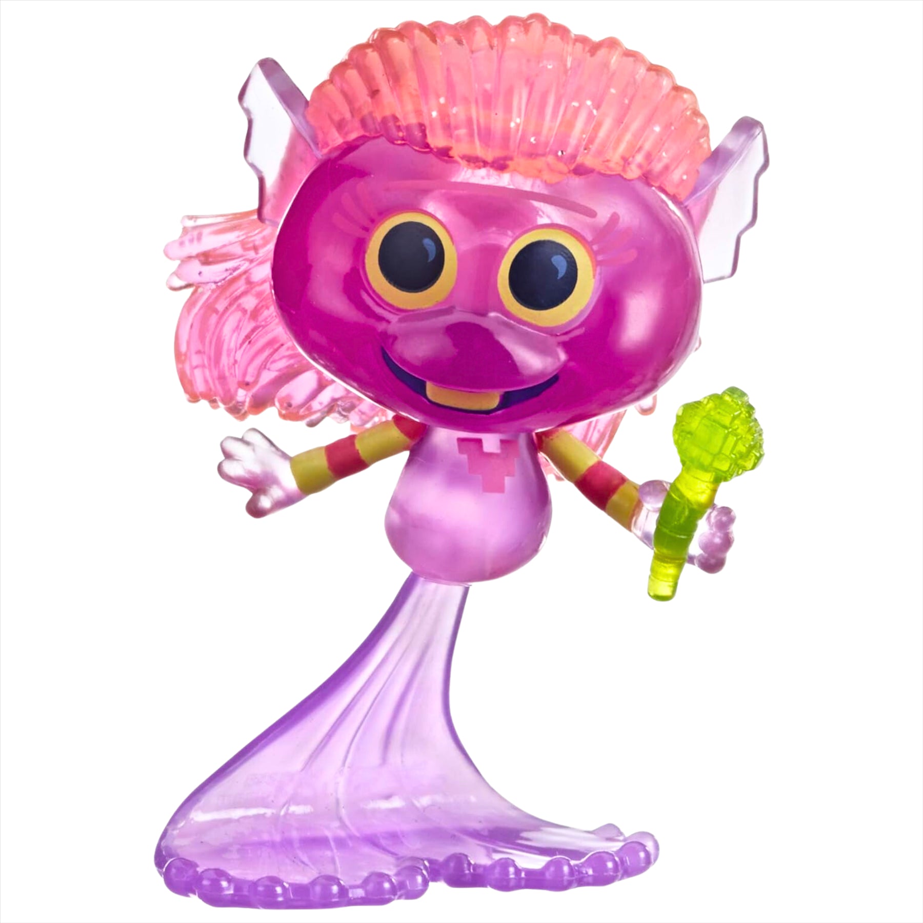 Trolls World Tour Miniature Toy Figures with Musical Accessories - Pack of All 7 - Poppy, Branch, Cooper, Tiny Diamond, Satin, Chenille, and Mermaid - Toptoys2u