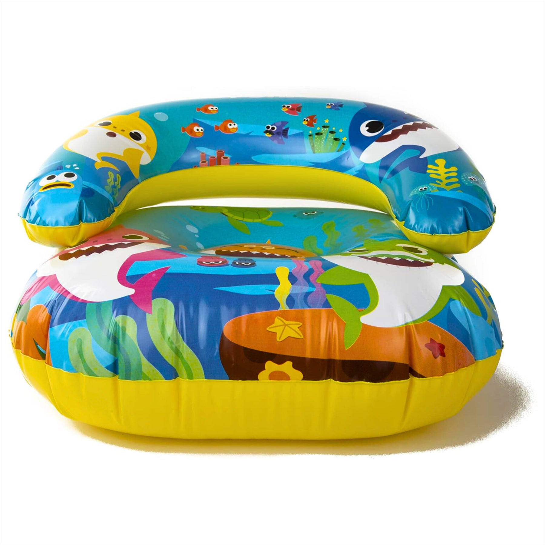 Baby Shark Kids Inflatable Chair 55x55x35cm Portable Seat - Toptoys2u