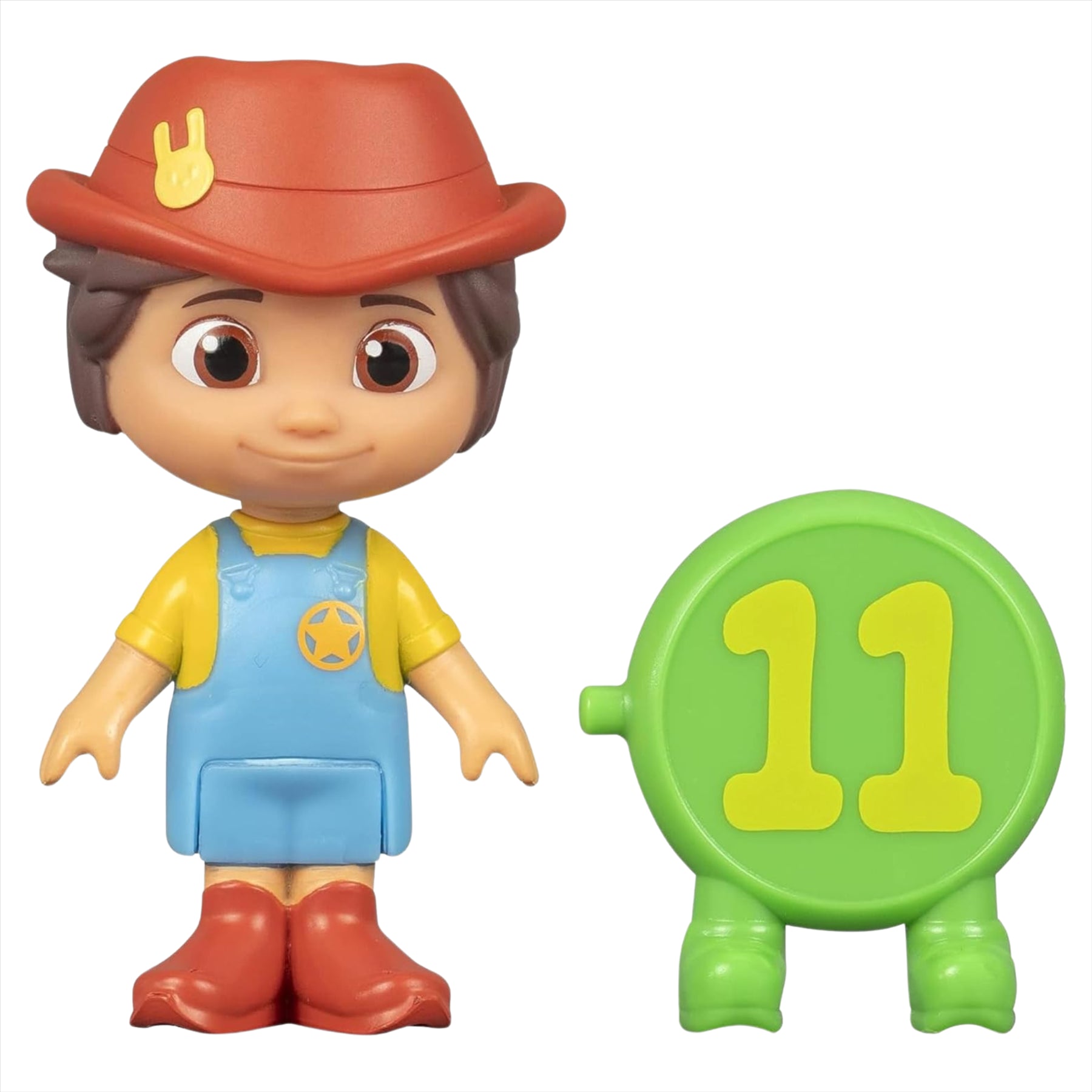 CoComelon Blind Capsule Number Character Articulated Figure Set - Duckie 20cm Plush and 3x Balls - Toptoys2u