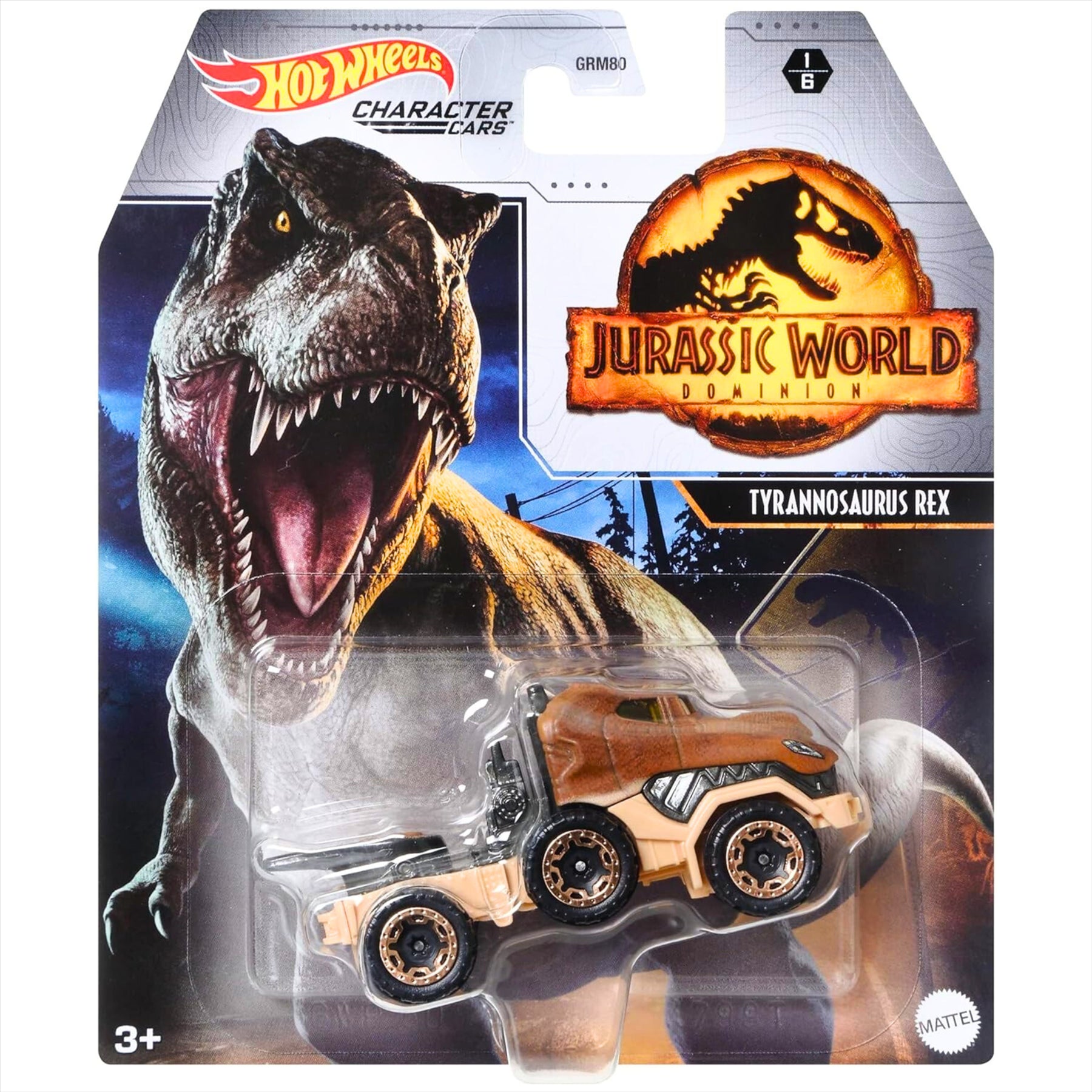 Jurassic World Funko T-Rex Large Children's T-Shirt with Pocket Pop!, Hot Wheels T-Rex Diecast Model Vehicle, and Revos Ian Malcolm 10cm Collectible Vinyl Figure Figure - 3-Piece Bundle - Toptoys2u