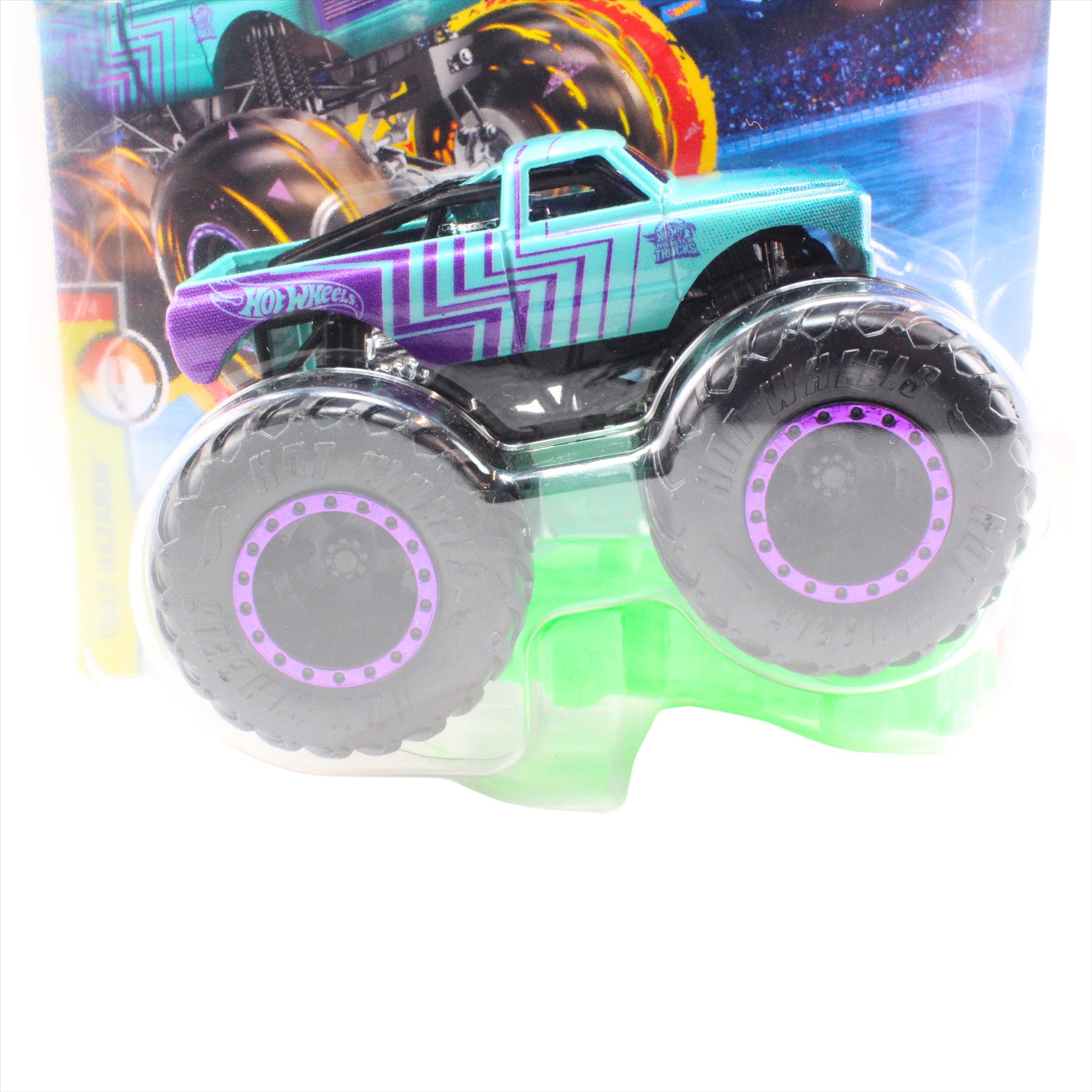 Hot Wheels Monster Trucks Half Hazards 1/4 Pure Muscle Collectible Toy 1:64 Scale Diecast Model Vehicle - JCF08) - Toptoys2u