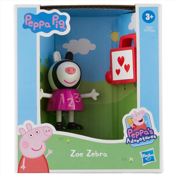 Peppa Pig - Peppa's Adventures Zoe Zebra Figure With Lunchbox - Toptoys2u