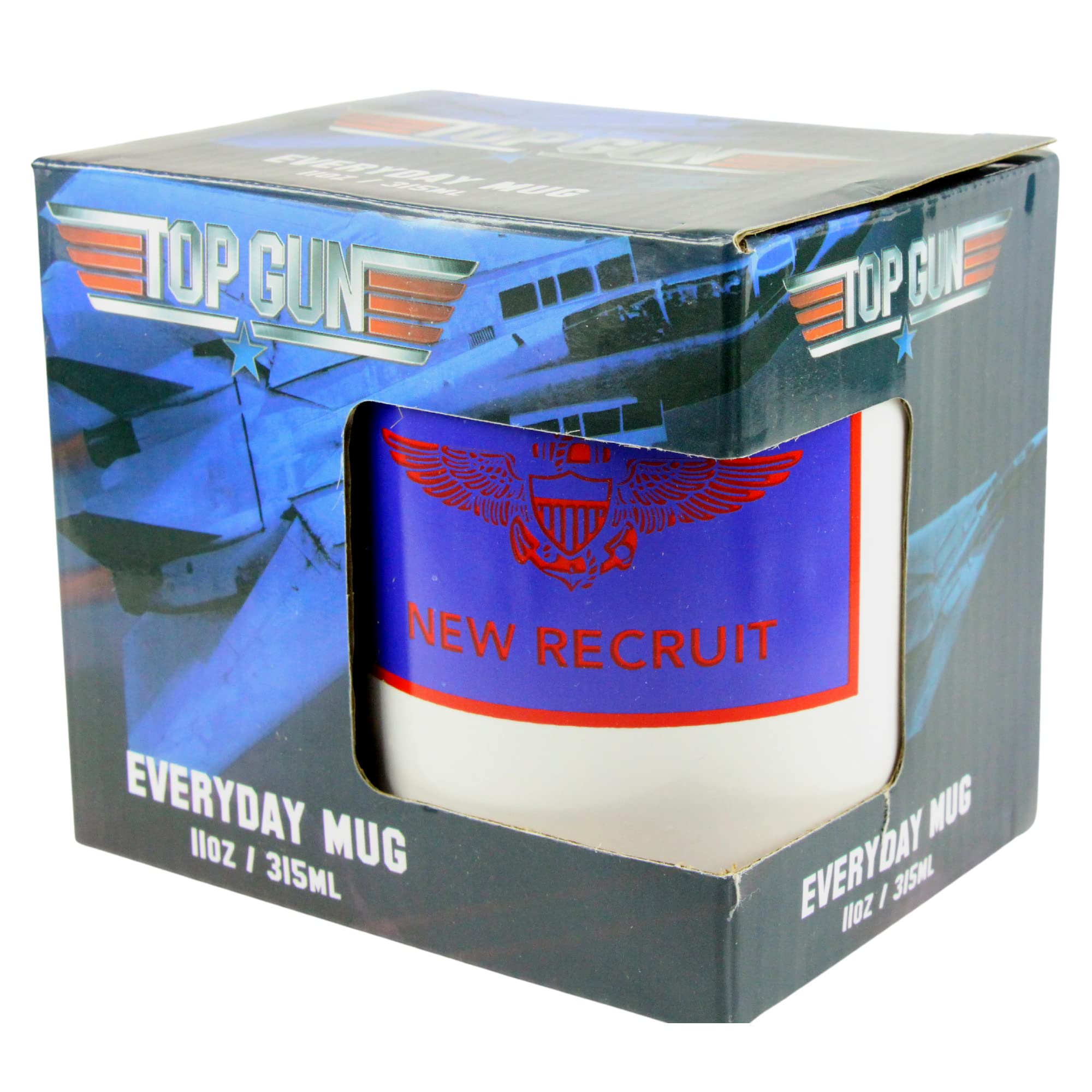 Top Gun Maverick Mug Twin Pack - 315ml Iceman Helmet & New Recruit - Toptoys2u