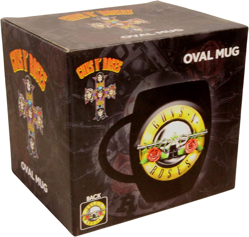Guns and Roses - Ceramic 450ml Oval Coffee Mug Twin Pack - Toptoys2u
