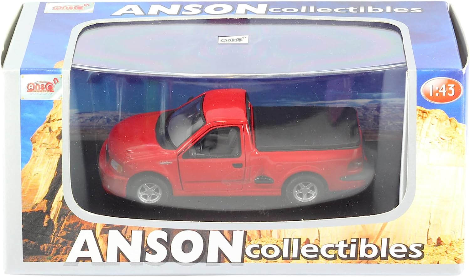 Anson Collectibles Ford Red Lightning F150 Pickup Truck - 1:43 Scale Diecast - Toptoys2u