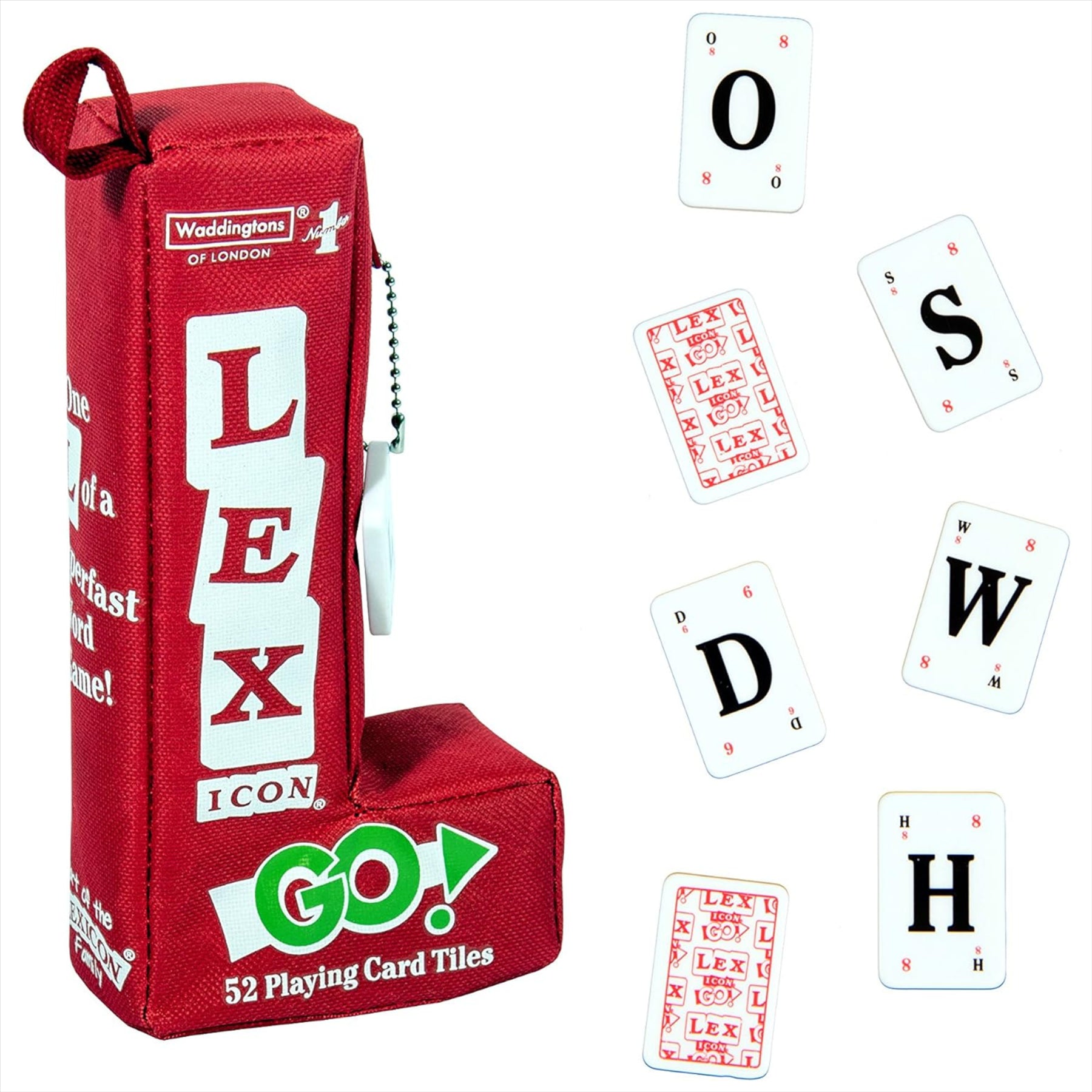 Waddingtons Number 1 Lexicon GO! Word Tile Game - Crosswords and Anagrams with a Twist Educational Travel Game - Toptoys2u