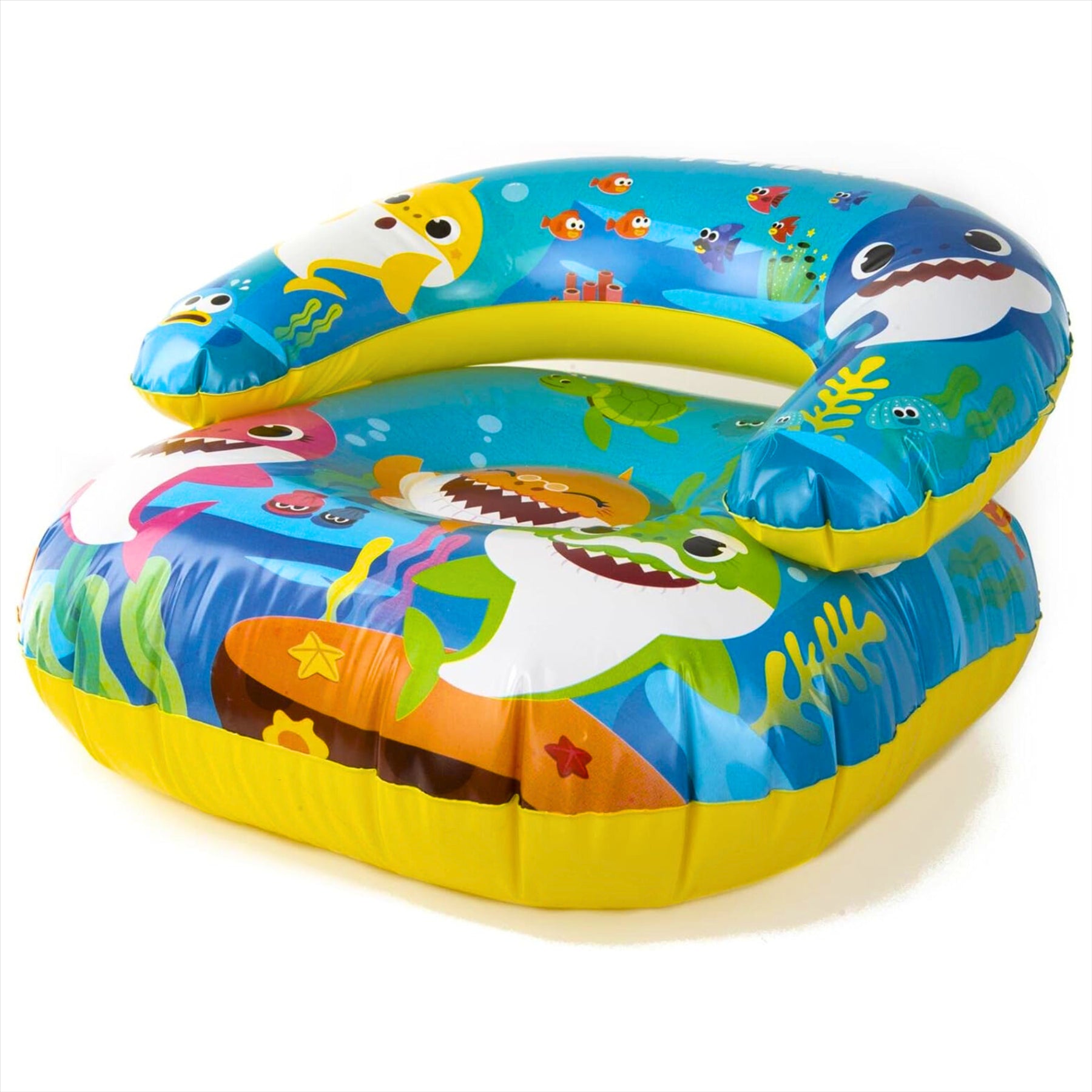 Baby Shark Kids Inflatable Chair 55x55x35cm Portable Seat - Toptoys2u