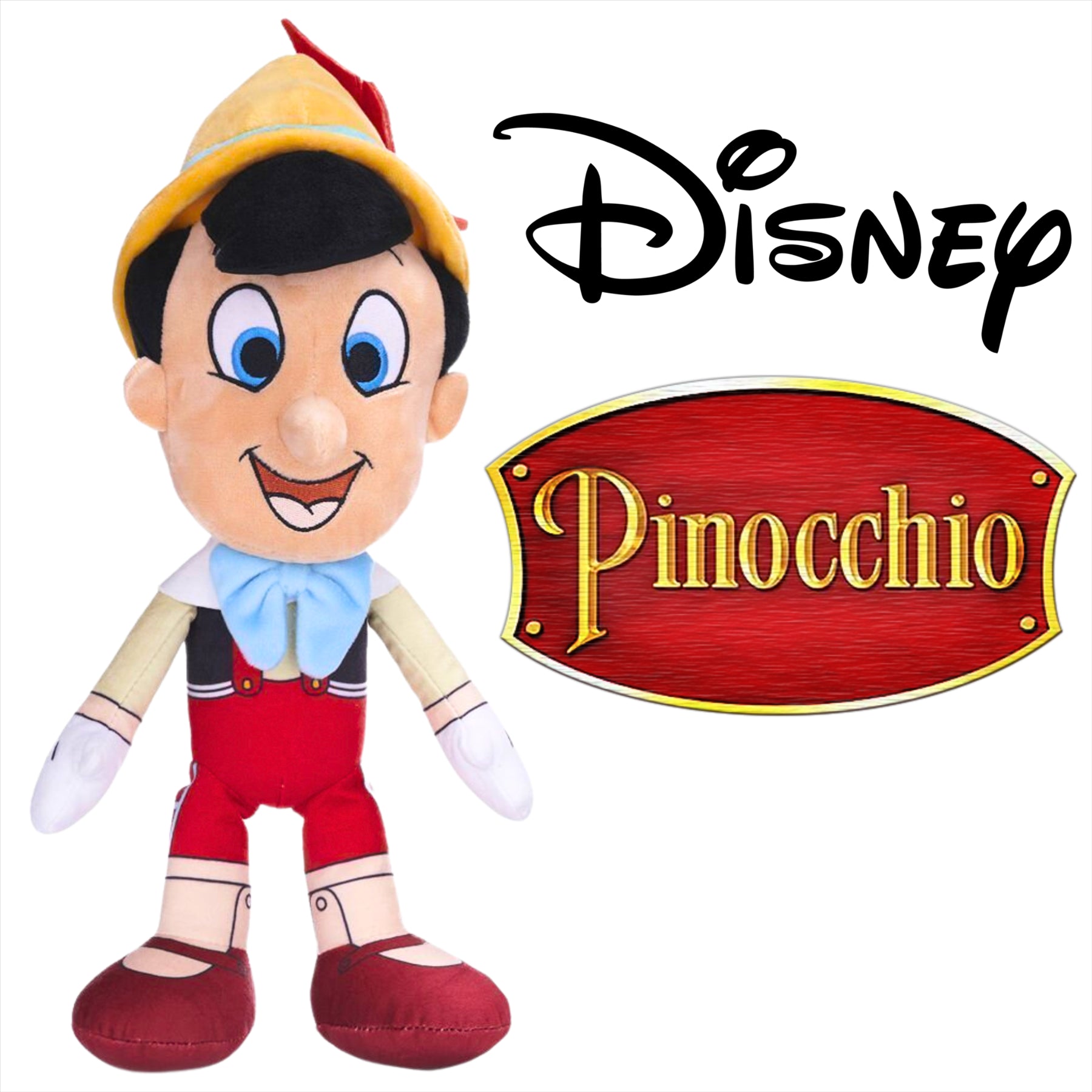 Disney Pinocchio Super Soft Plush Toy Figure 38cm - Toptoys2u