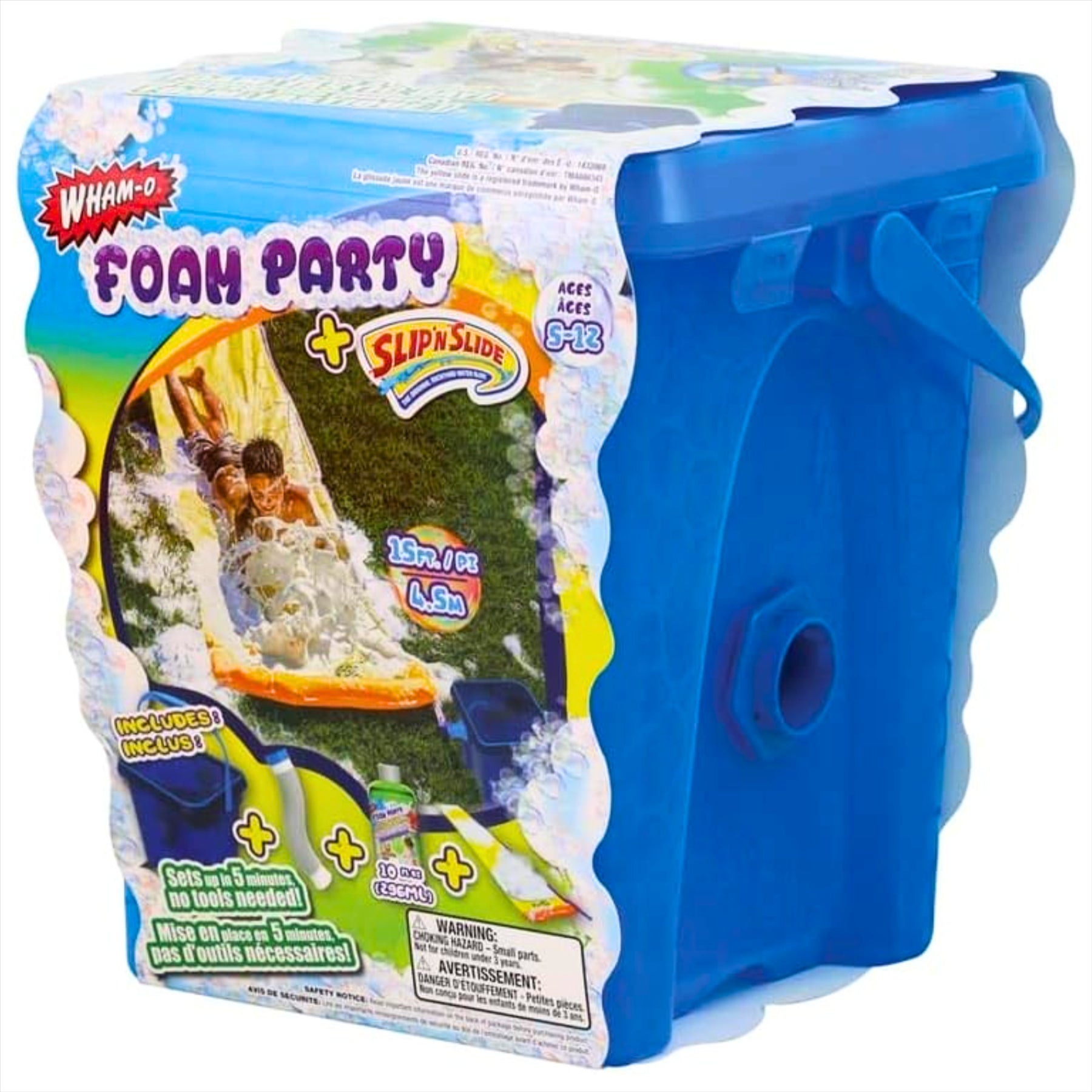 Wham-O Foam Party and Slip'N Slide Inflatable Outdoor Waterslide Set - Toptoys2u