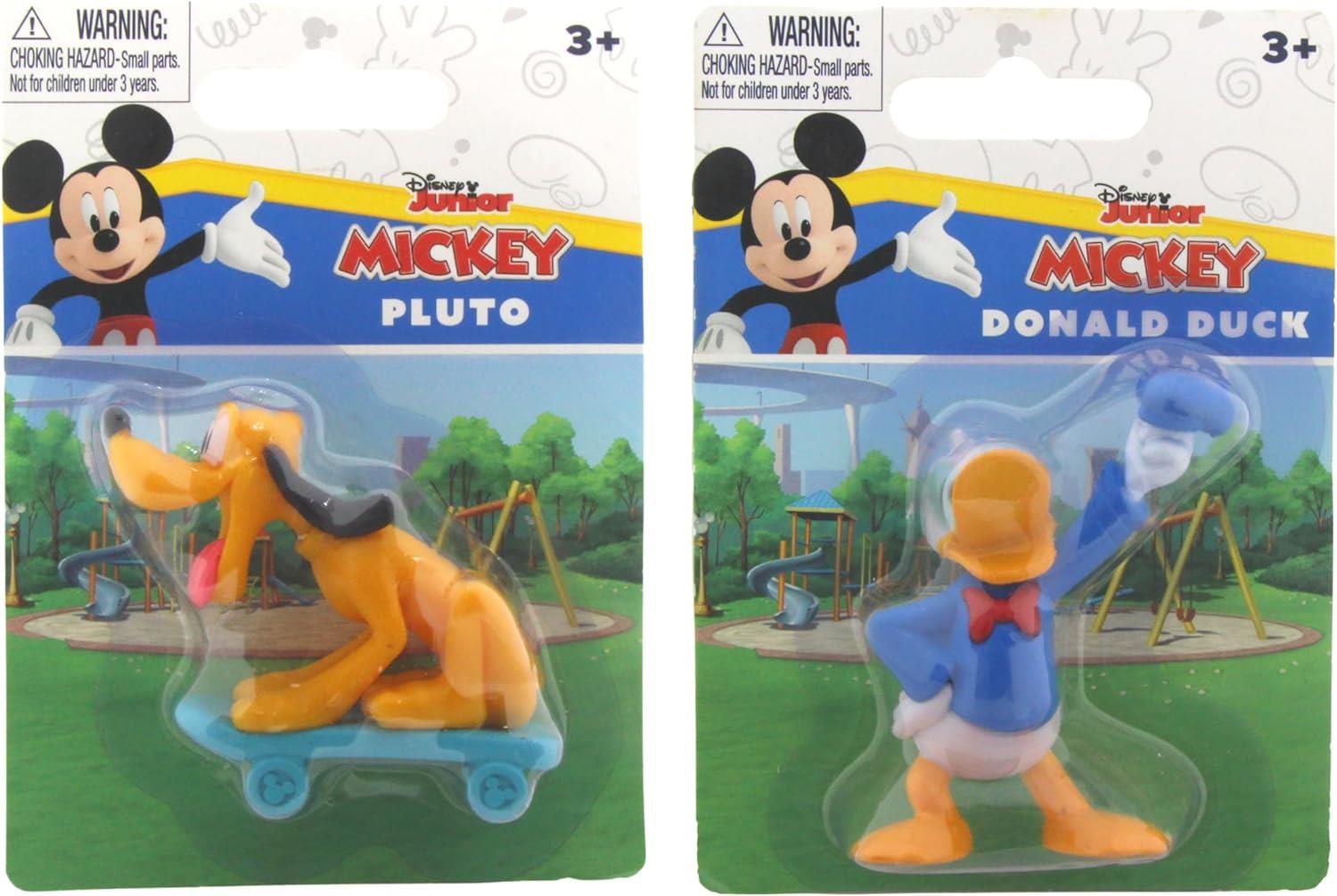 Disney Junior Mickey: Pluto and Donald 2.5" 6cm 2 Figure Bundle - Toptoys2u