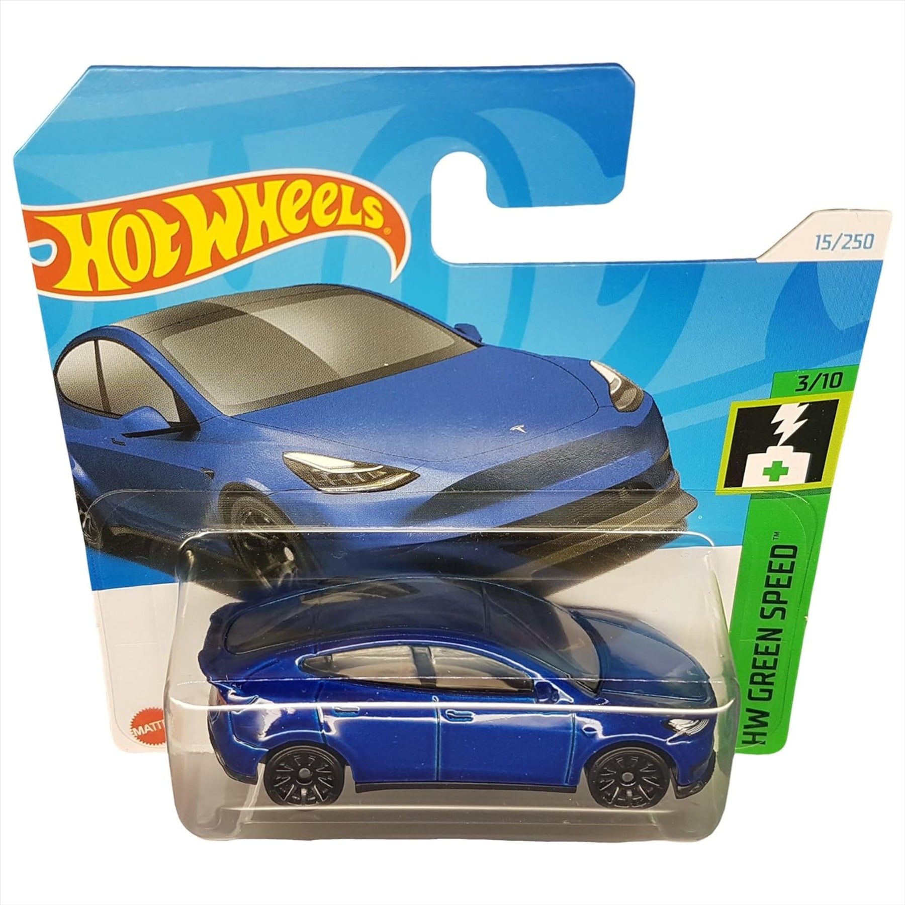 Hot Wheels HW Green Speed Tesla Model Y 1:64 Scale Diecast Model Car 3/10 - Toptoys2u