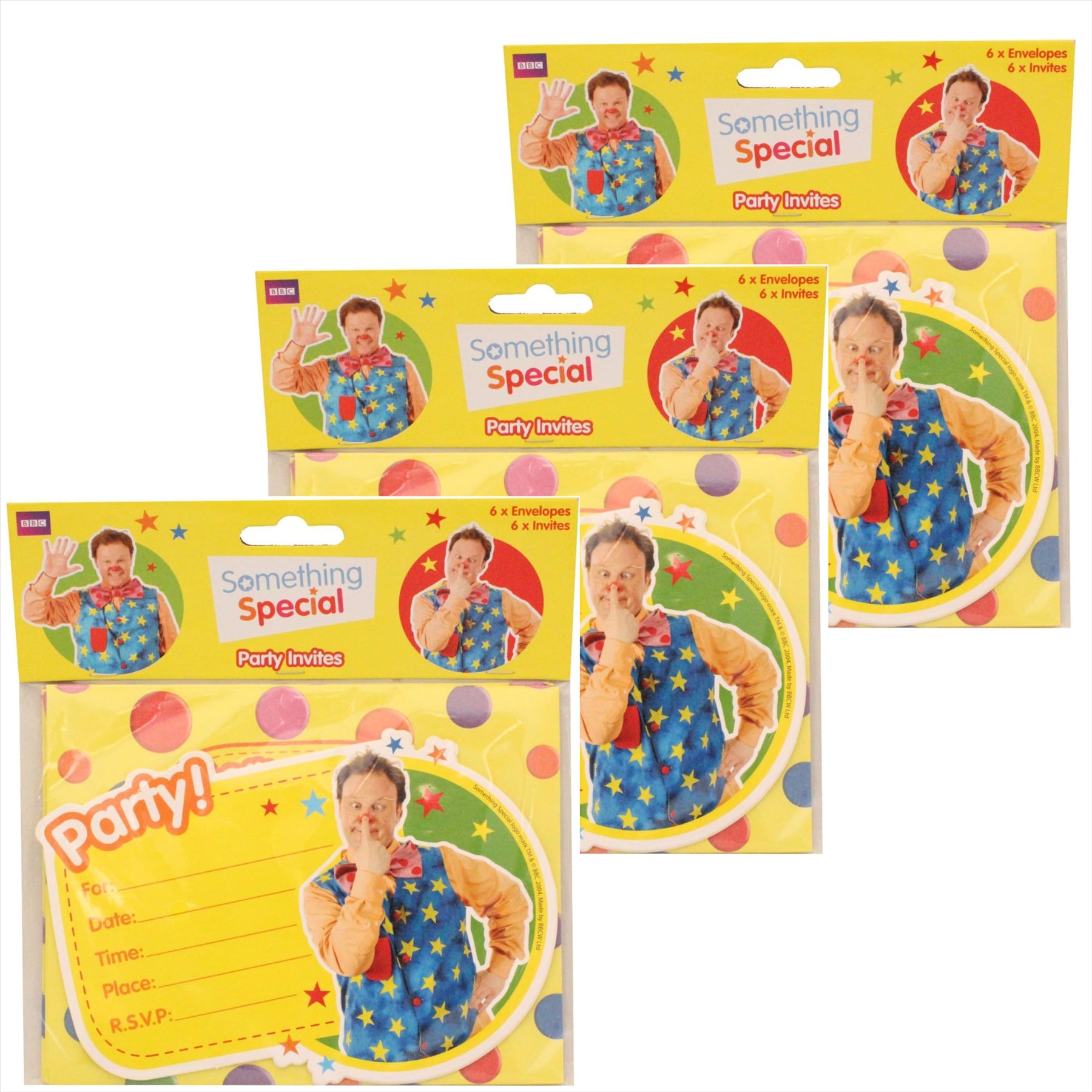 Something Special Mr Tumble Childrens Partyware - Pack of 18 Invites - Toptoys2u