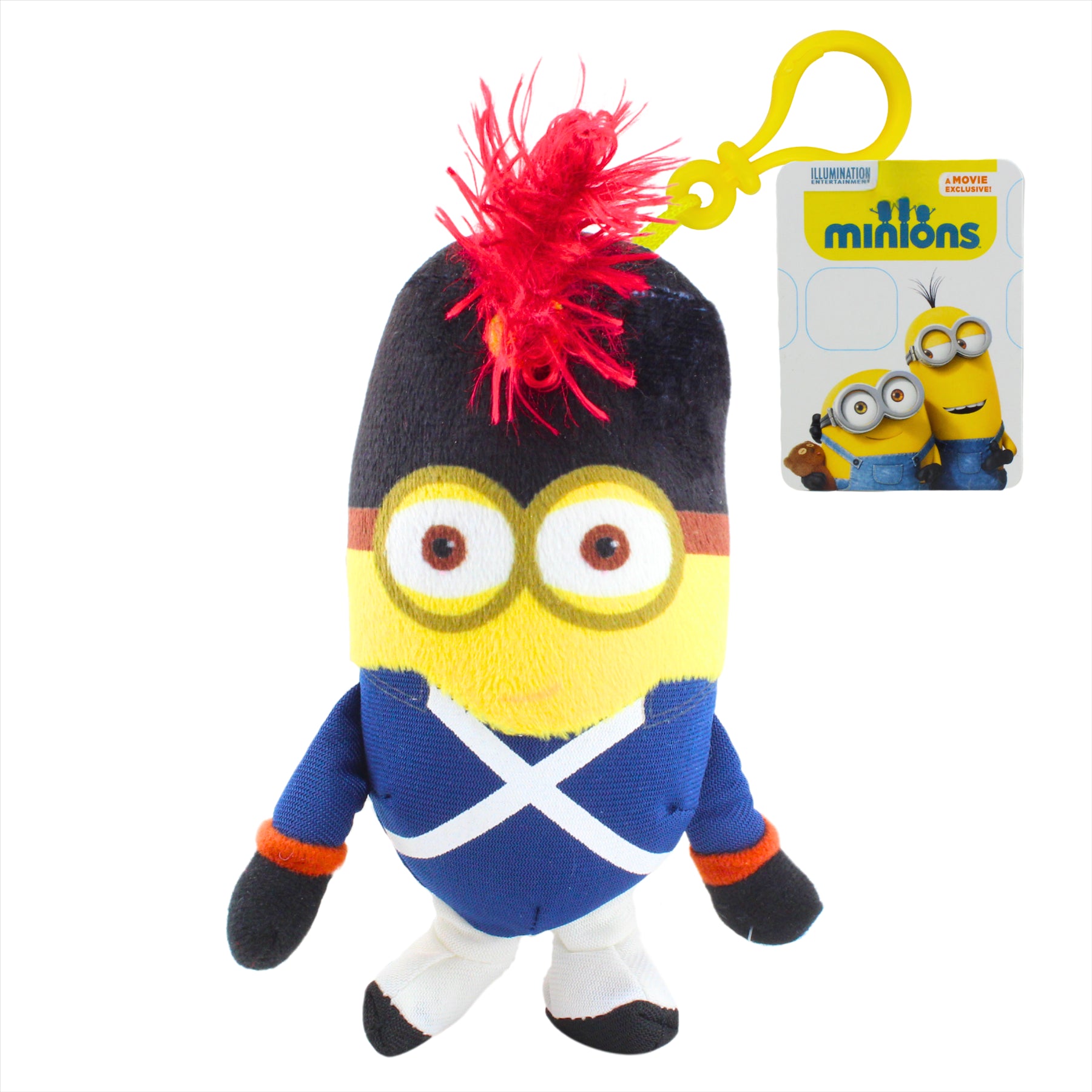 Despicable Me Minions 14cm Super Soft Gift Quality Plush Toy Key Clips - Set 1 Pack of 3 - Toptoys2u