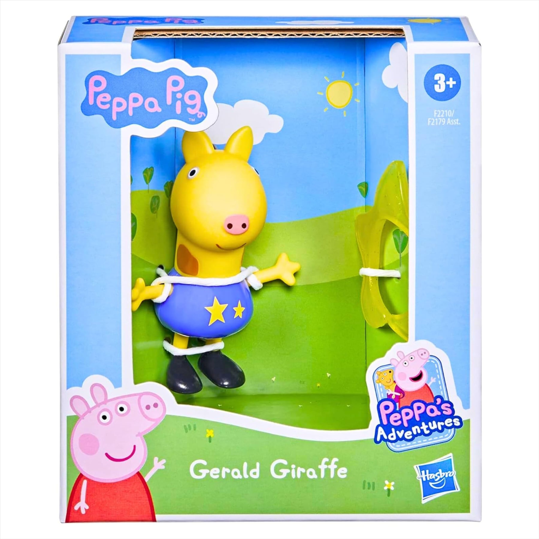 Peppa Pig - 3" 8cm Articulated Figure & Accessory - Danny Dog & Gerald Giraffe 2 Pack - Toptoys2u