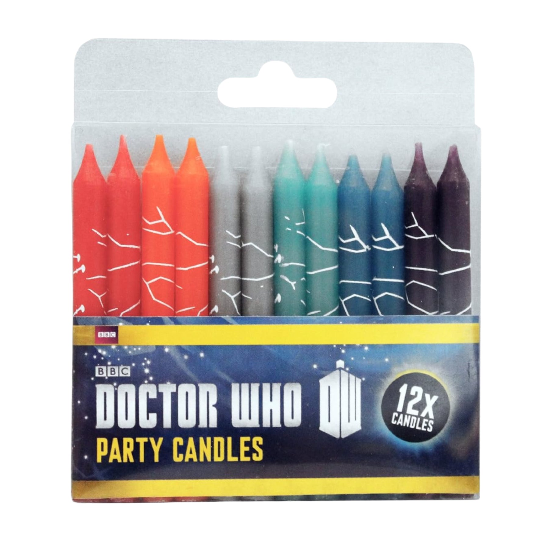 Official Doctor Who Partyware 7 Piece Bundle Party Bags, Room Banners, Candles and Tablecloth - Toptoys2u