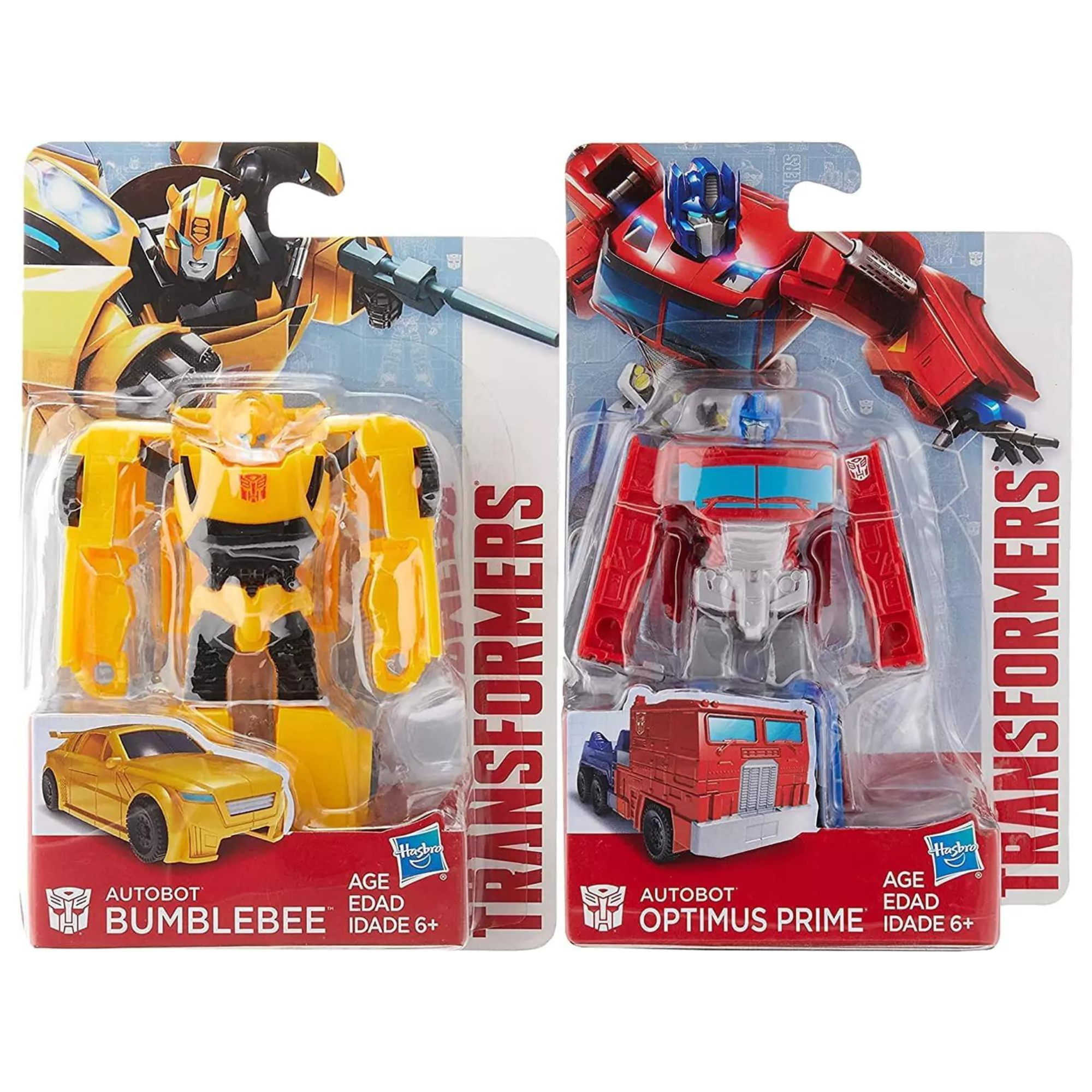Transformers - 4.5" Autobot Optimus Prime & Bumblebee Transforming Action Figure Twin Pack - Toptoys2u