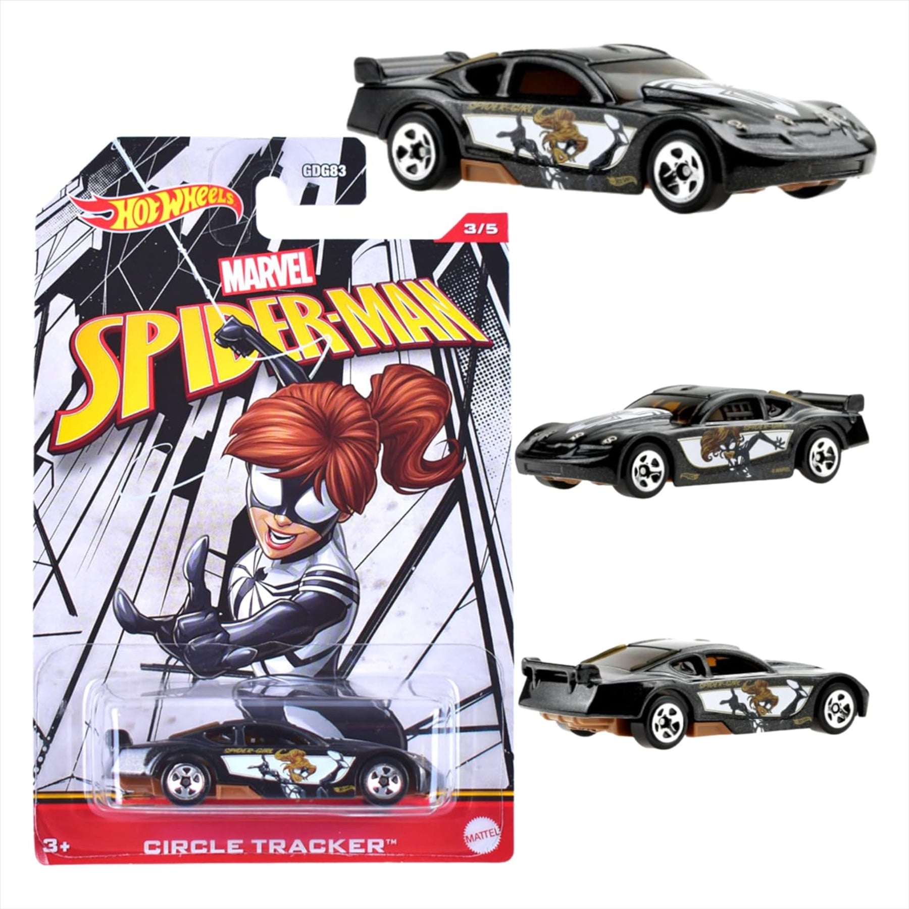 Hot Wheels Marvel Spider-Man - Spider-Girl Circle Tracker - 3/5 - Toptoys2u