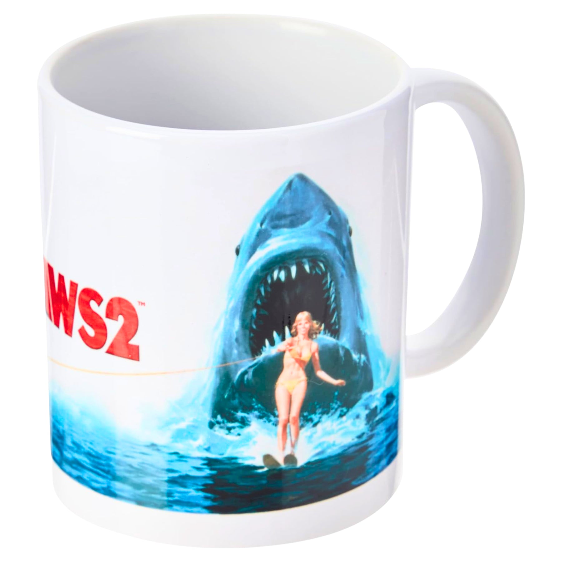 Jaws 2 Movie Poster Ceramic Coffee Mug 330ml - Toptoys2u