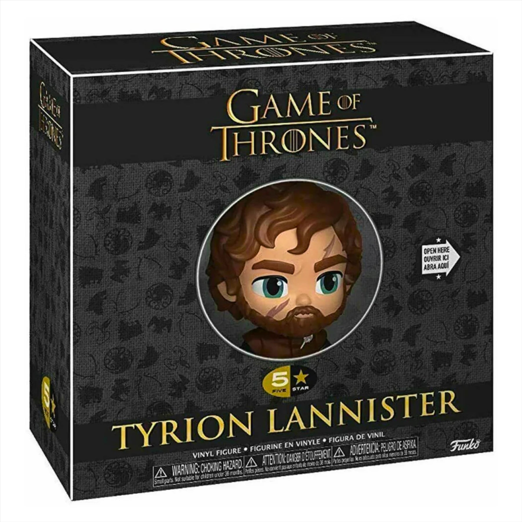 Game of Thrones Funko 5-Star Tyrion Lannister 8cm Figure with Goblet Accessory and Lannister Apron with Oven Mitt - 2-Piece Gift Bundle - Toptoys2u