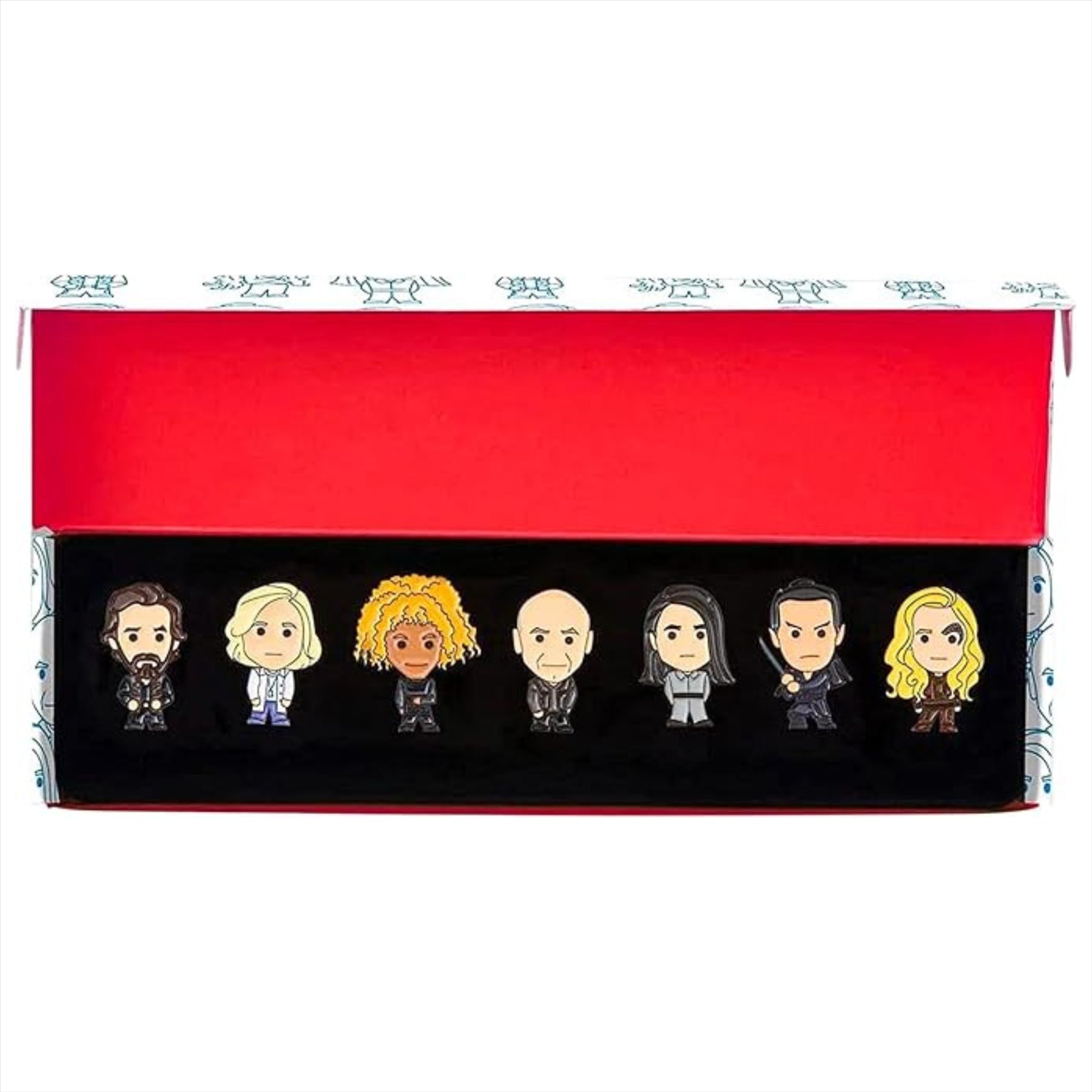 Star Trek The Next Generation Hero Collection Chibi Pin Badges - Box Set of 7 Pins - Toptoys2u