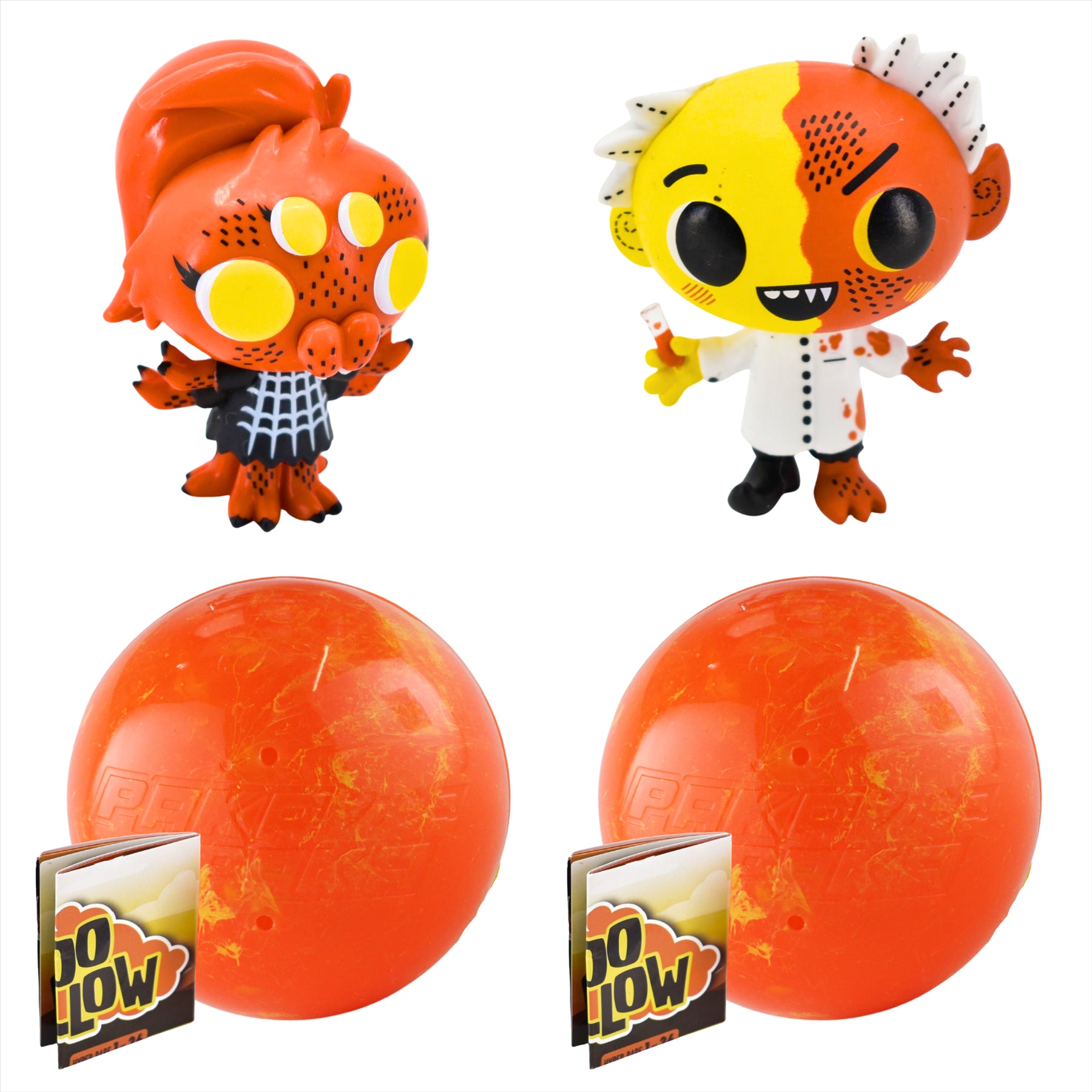 Funko Paka Paka Boo Hollow - Series 3 Character Capsule Identified 2.5" 6cm Figures - Itsy & Dr. Oops - Toptoys2u